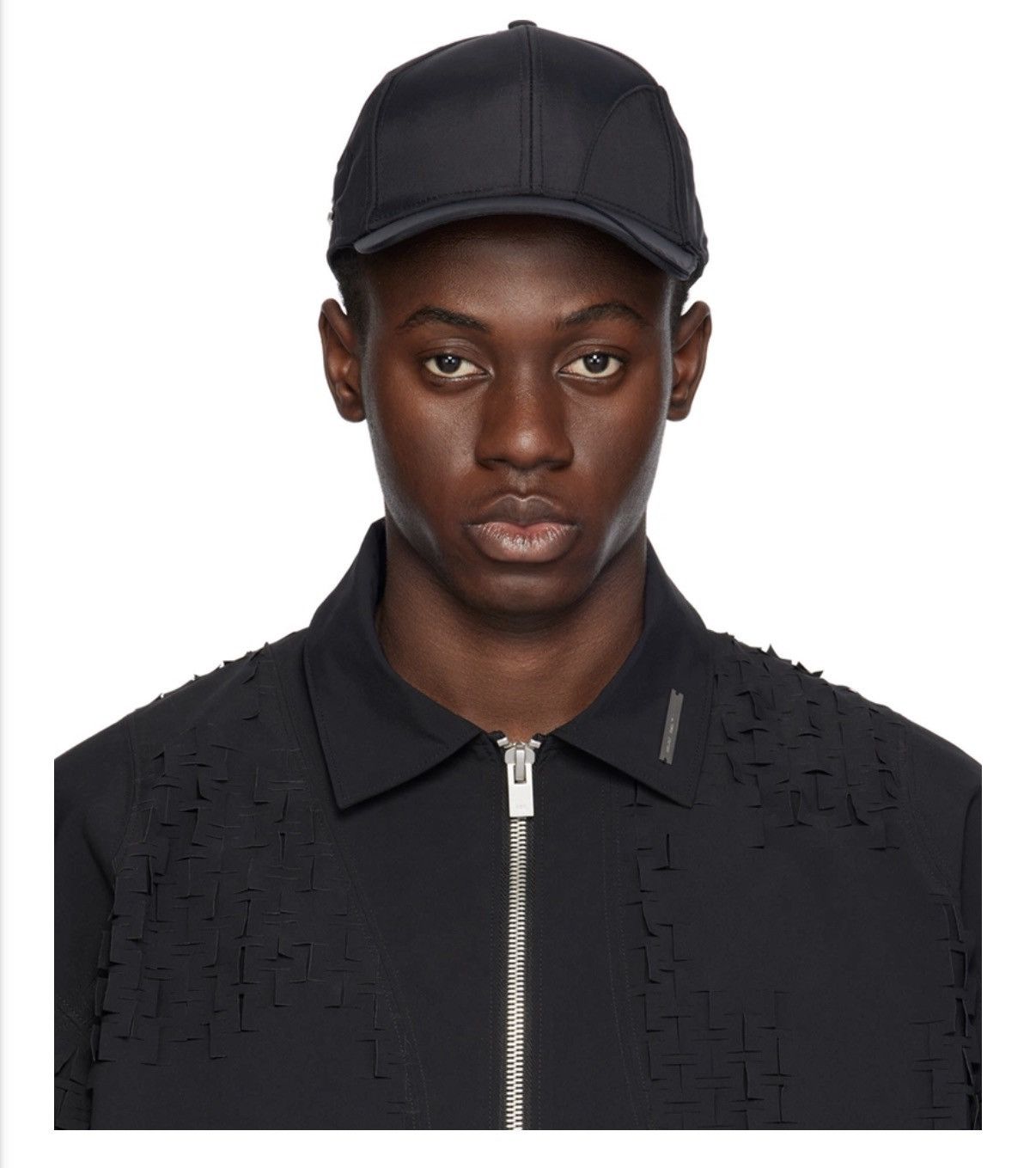 Heliot Emil Black Layered Cap Size ONE SIZE - 1 Thumbnail