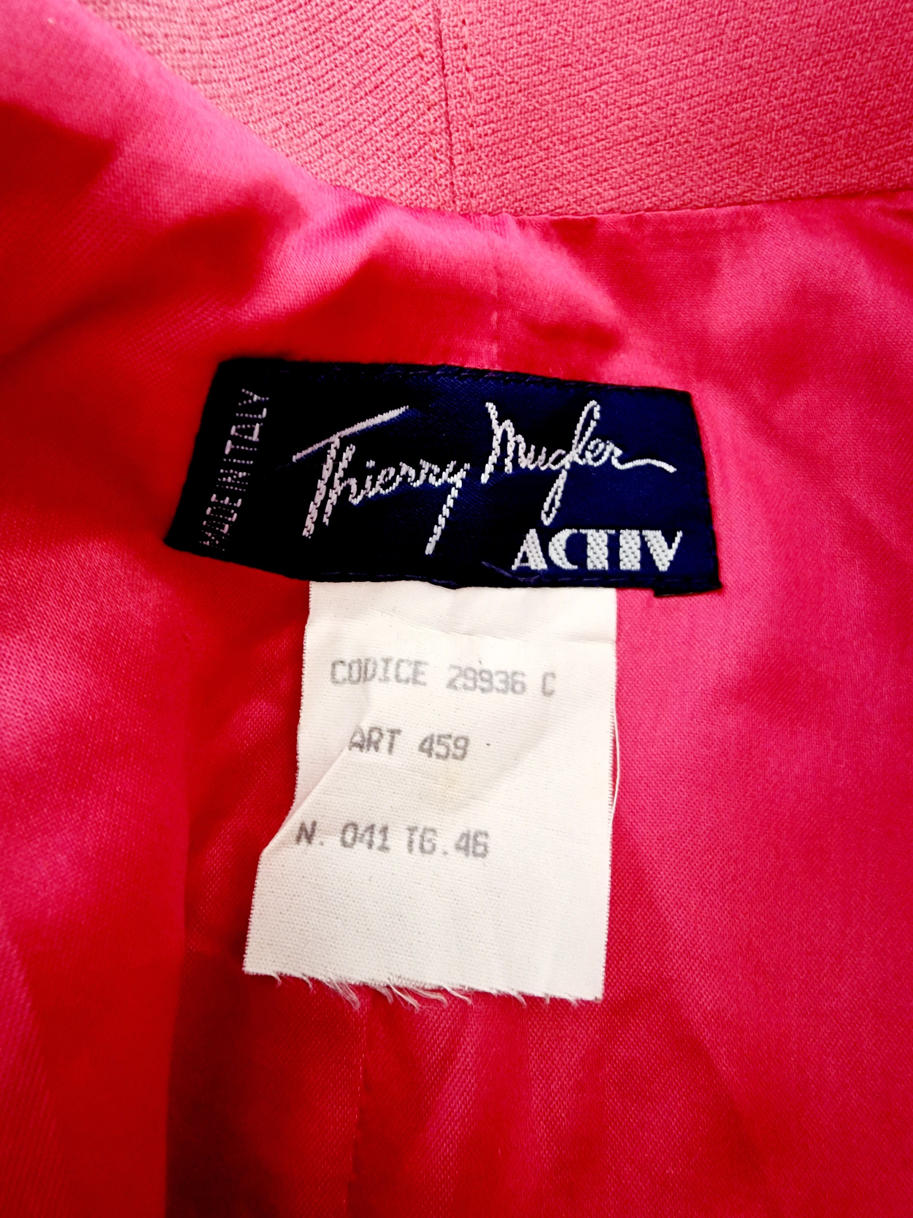 Thierry Mugler Thierry Mugler Asymmetrical Pink Rose Wrapped Large Jacket Size L / US 10 / IT 46 - 13 Thumbnail
