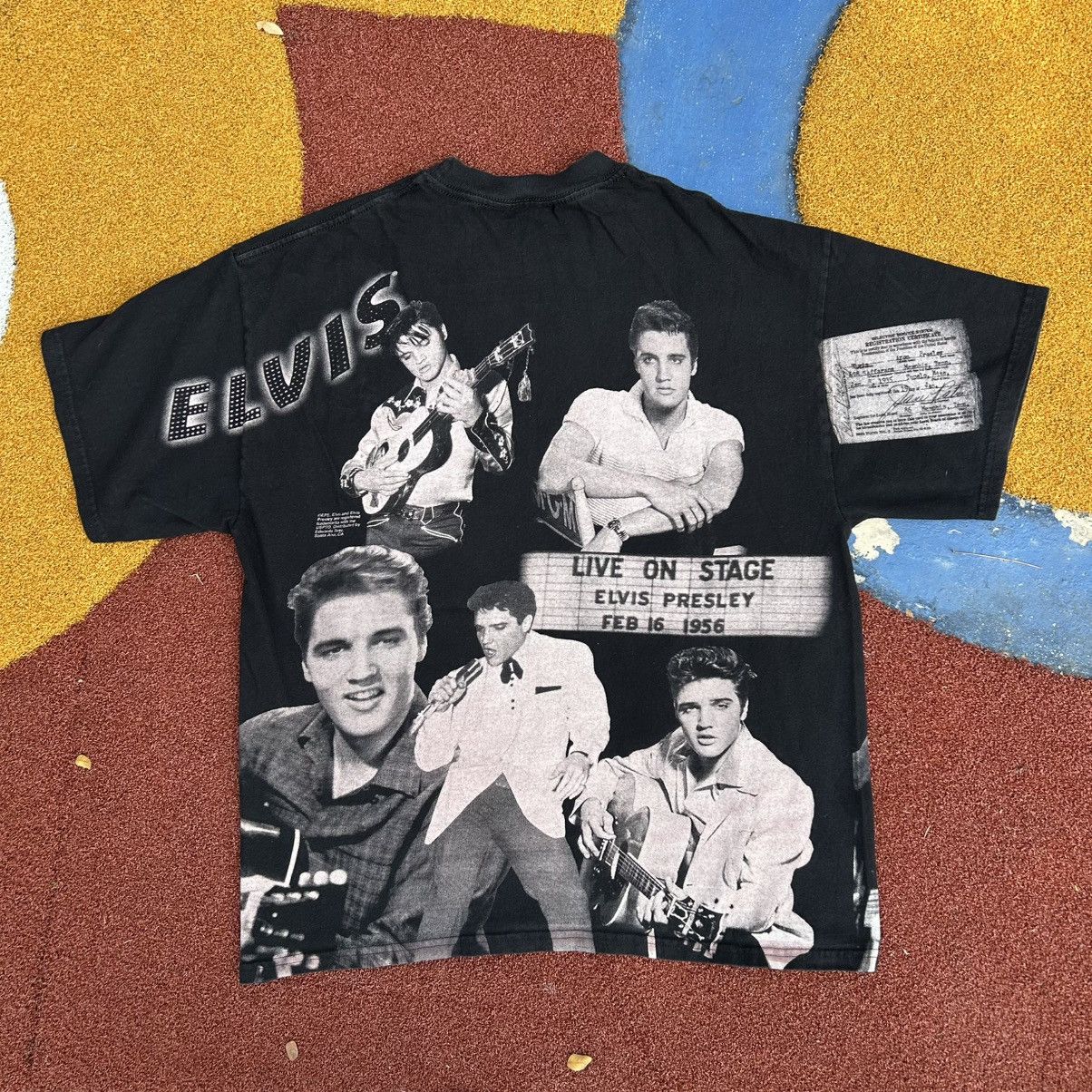 Band Tees Elvis Presley vintage Size US XL / EU 56 / 4 - 2 Thumbnail