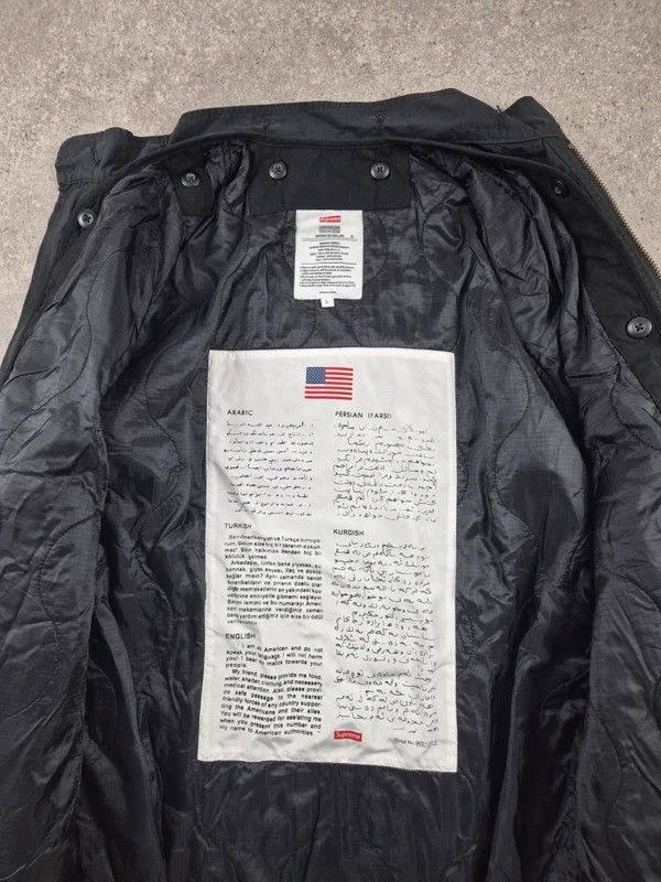 Supreme Supreme Mens Black Justice for All Parka Jacket Size Large Size US L / EU 52-54 / 3 - 4 Thumbnail