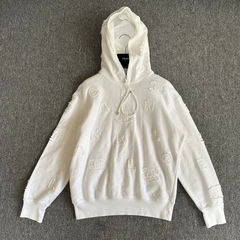 Chanel Chanel Embossed letter embroidery logo hoodie hooded sweats Size US S / EU 44-46 / 1 - 1 Thumbnail