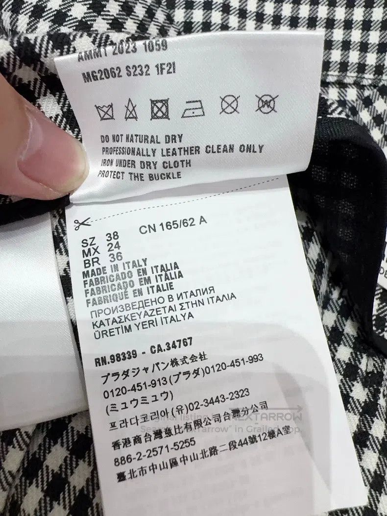 Miu Miu Miu Miu 38 Early autumn plaid overskirt Size 37" - 6 Thumbnail