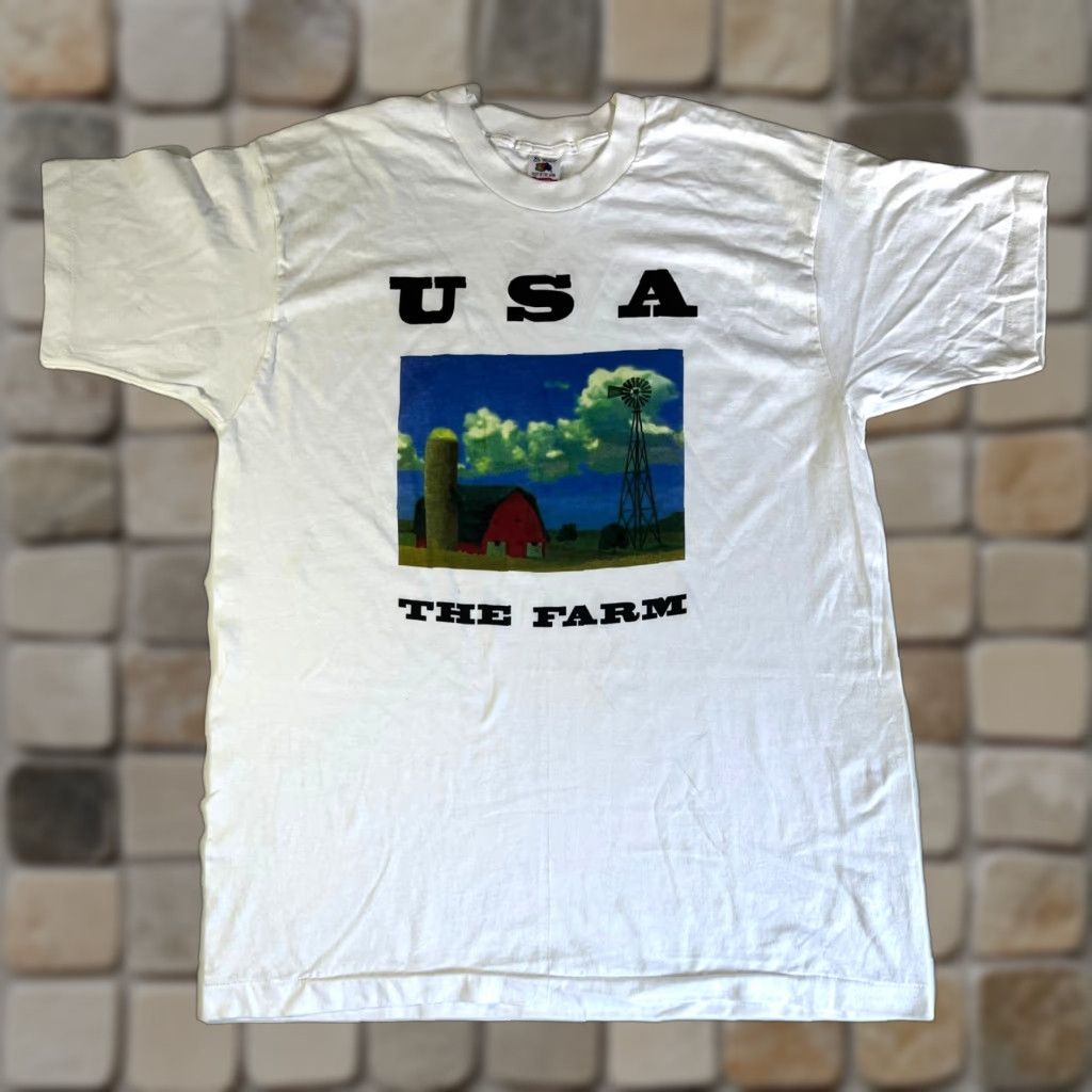 Fruit Of The Loom Fruit of the Loom T-Shirt 90s USA Monuments of America White XL Vintage Unisex Adults Boys Girls Mens Womens Size US XL / EU 56 / 4 - 1 Thumbnail