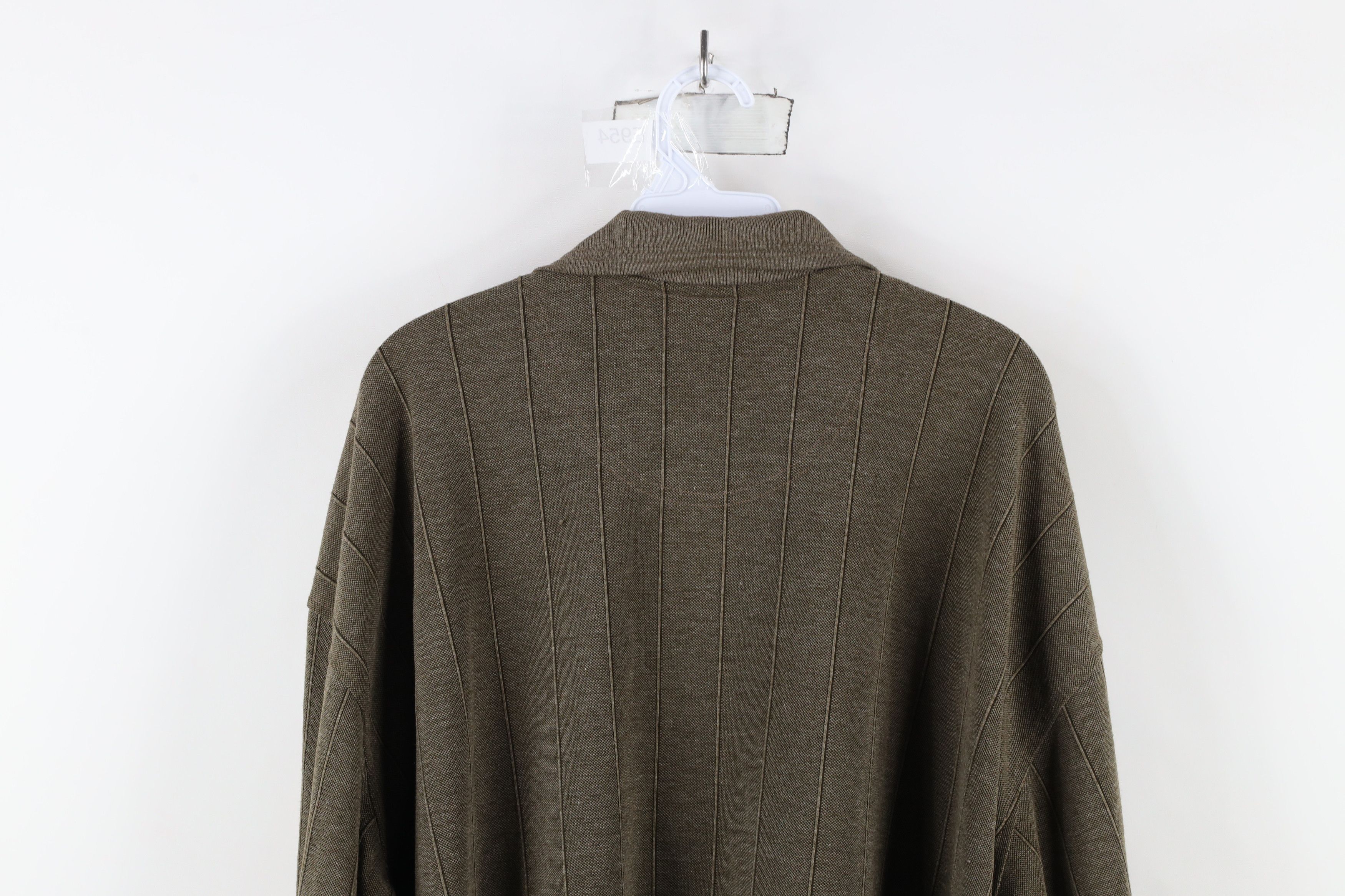 Vintage Vintage 90s Streetwear Knit Pullover Long Sleeve Polo Shirt Size US XXL / EU 58 / 5 - 10 Thumbnail