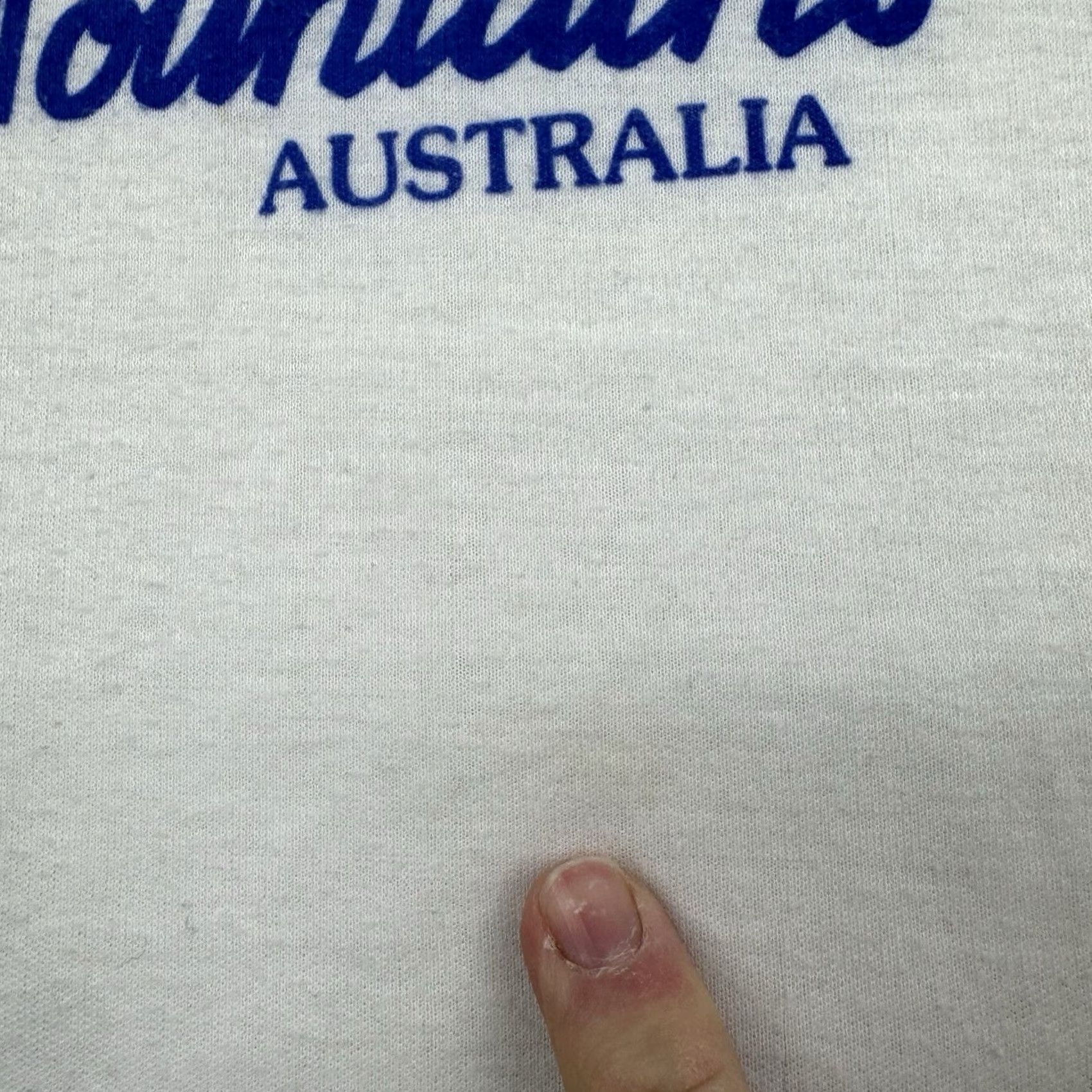 Vintage VINTAGE Mountain Australia Ringer T Shirt Adult Small 70s Graphic Tee White Mens Short Sleeve Crew Neck Cotton Polyester Pattern Solid Size US S / EU 44-46 / 1 - 5 Thumbnail