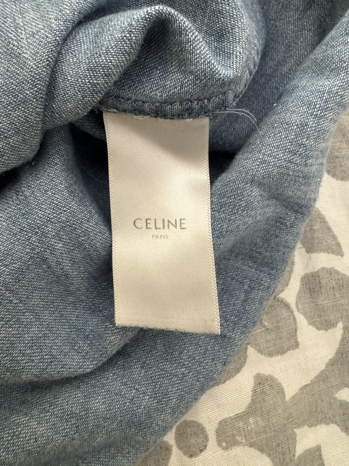 Celine Celine Western Denim Shirt Size US L / EU 52-54 / 3 - 4 Thumbnail