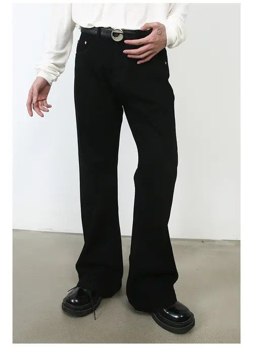 Japanese Brand × Jean Vintage high street loose washed straight bootcut jeans Size US 32 / EU 48 - 4 Thumbnail