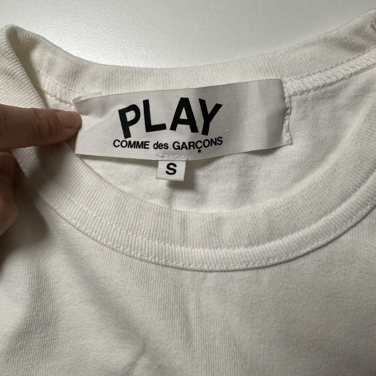 Comme des Garcons CDG play logo t shirt Size S / US 4 / IT 40 - 2 Thumbnail