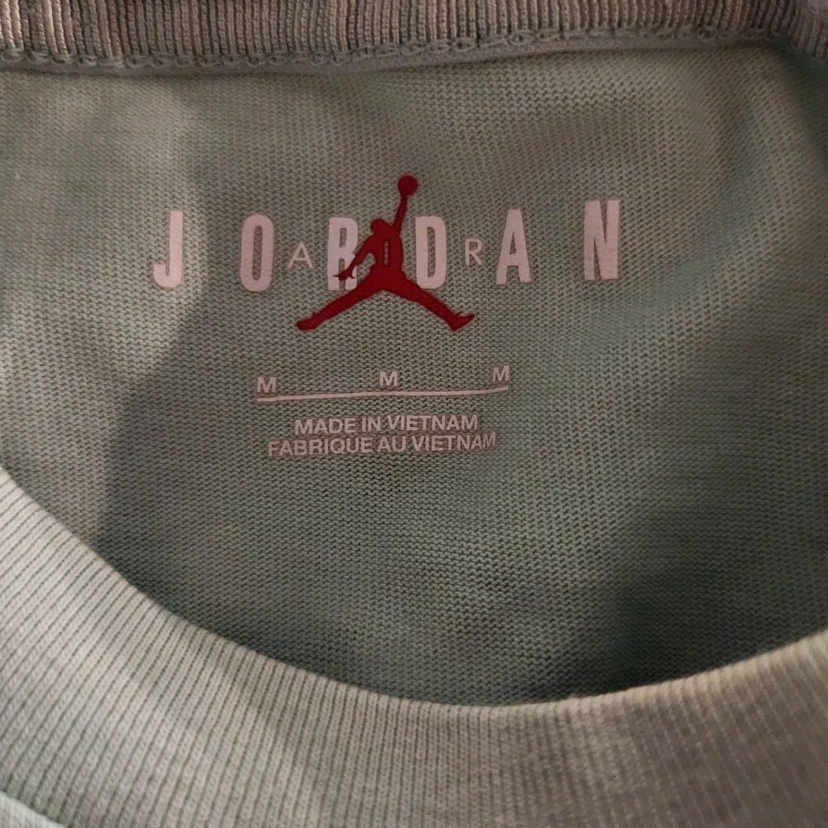 Jordan Brand Jordan X J Balvin T Shirt Tee Mens Medium Green Jumpman Shirt Mens Regular Short Sleeve Crew Neck Jersey Cotton Sports All Seasons Fall Spring Summer Size US M / EU 48-50 / 2 - 7 Thumbnail