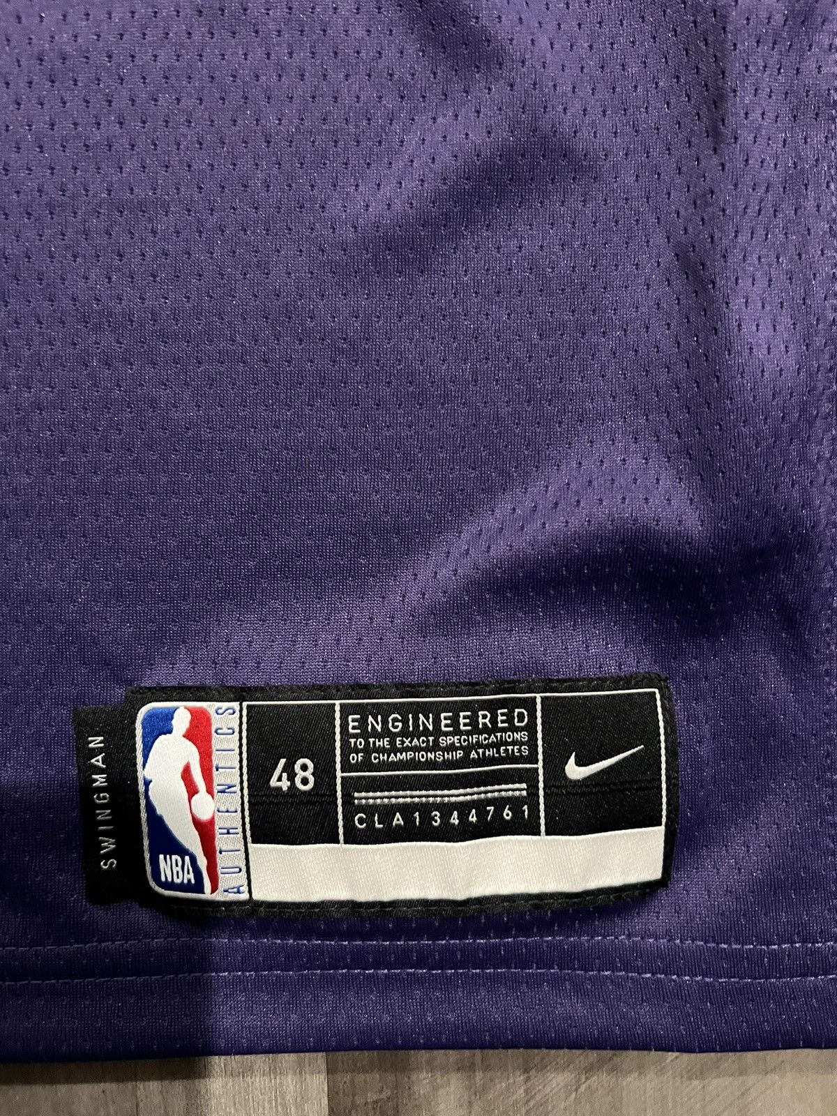 Nike Size L Nike Phoenix Suns Chris Paul 2020 Purple Icon Jersey Size US L / EU 52-54 / 3 - 4 Thumbnail
