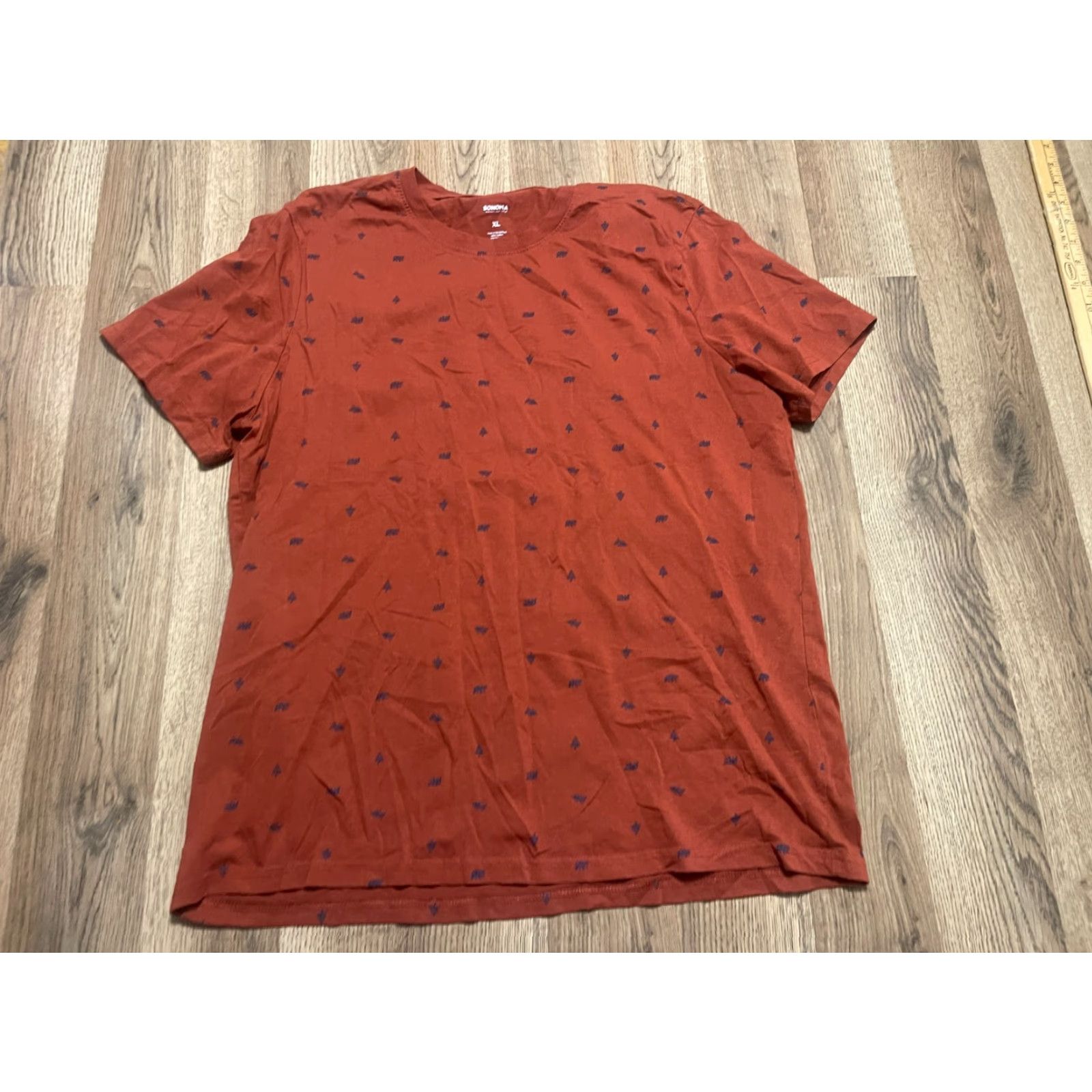 Vintage Sonoma Shirt Men's XL Orange Black Bears and Trees Size XL / US 12-14 / IT 48-50 - 2 Thumbnail