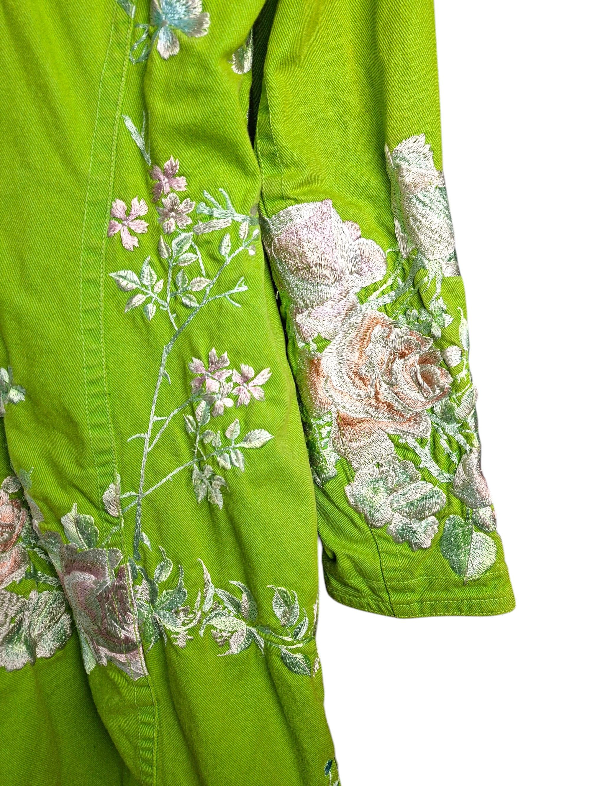 Johnny Was Johnny Was BIYA Two Ten Ten Five Embroidered Trench Coat Size M / US 6-8 / IT 42-44 - 4 Thumbnail