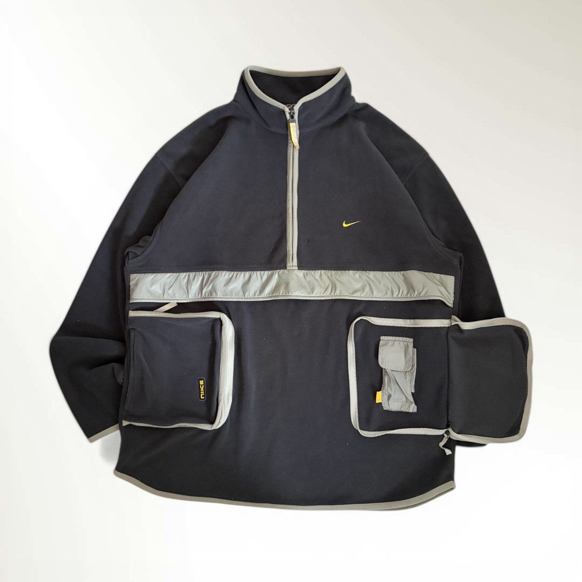 Nike 00s Euro NIKE 3D pocket half-zip fleece Size US XL / EU 56 / 4 - 1 Thumbnail