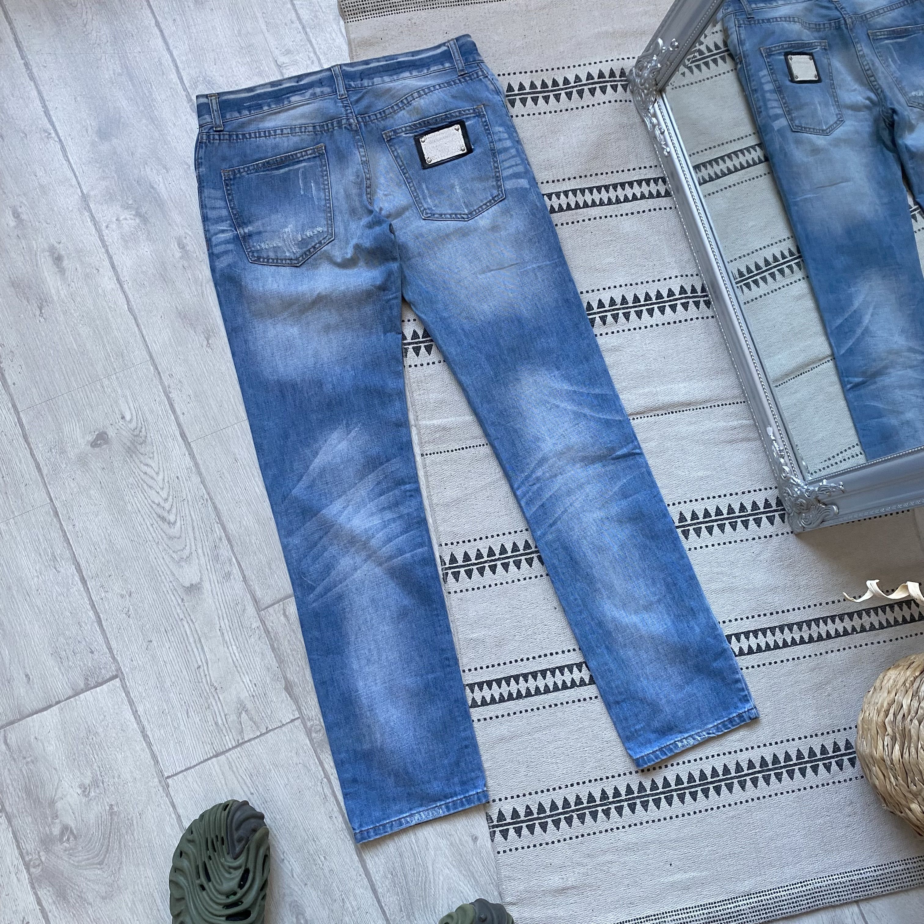 Dolce & Gabbana 👖Vintage 2000s Dolce Gabbana jeans slim Distressed Y2K Size US 32 / EU 48 - 9 Thumbnail