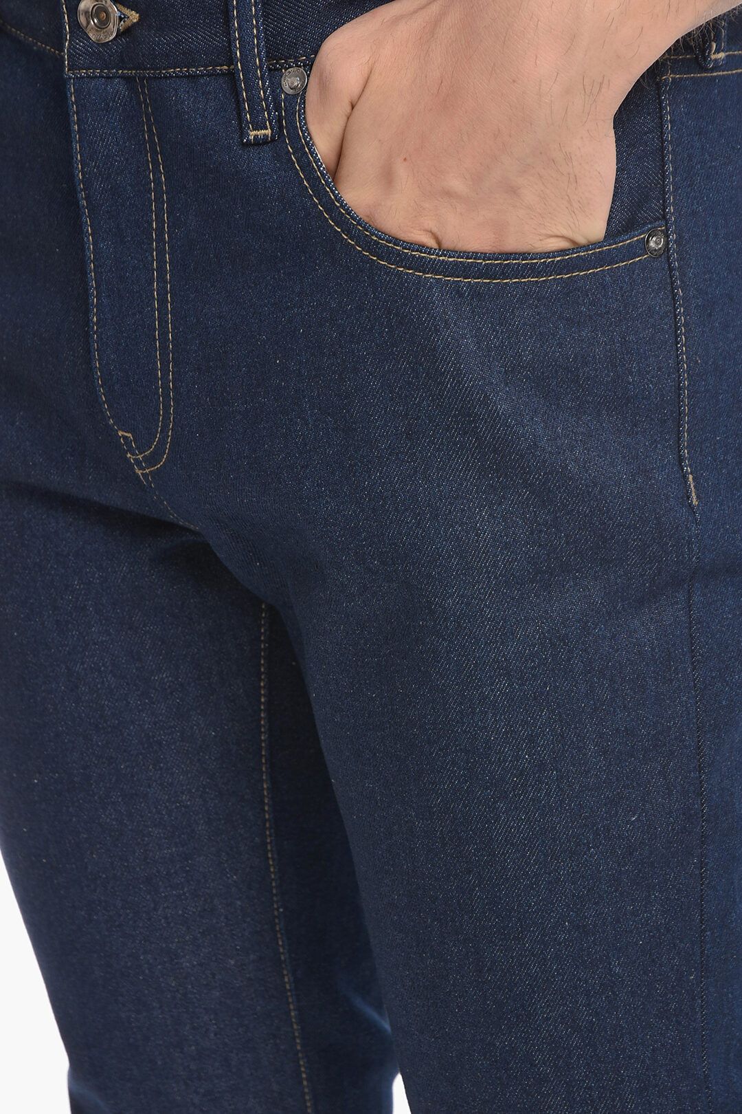 Off-White og1mm1025 Diag Logo Skinny Fit Denim in Blue Size US 32 / EU 48 - 3 Thumbnail