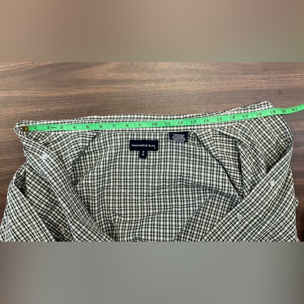Other PANHANDLE SLIM Green Western Yoke Pearl Snap Plaid Shirt Size US XL / EU 56 / 4 - 7 Thumbnail