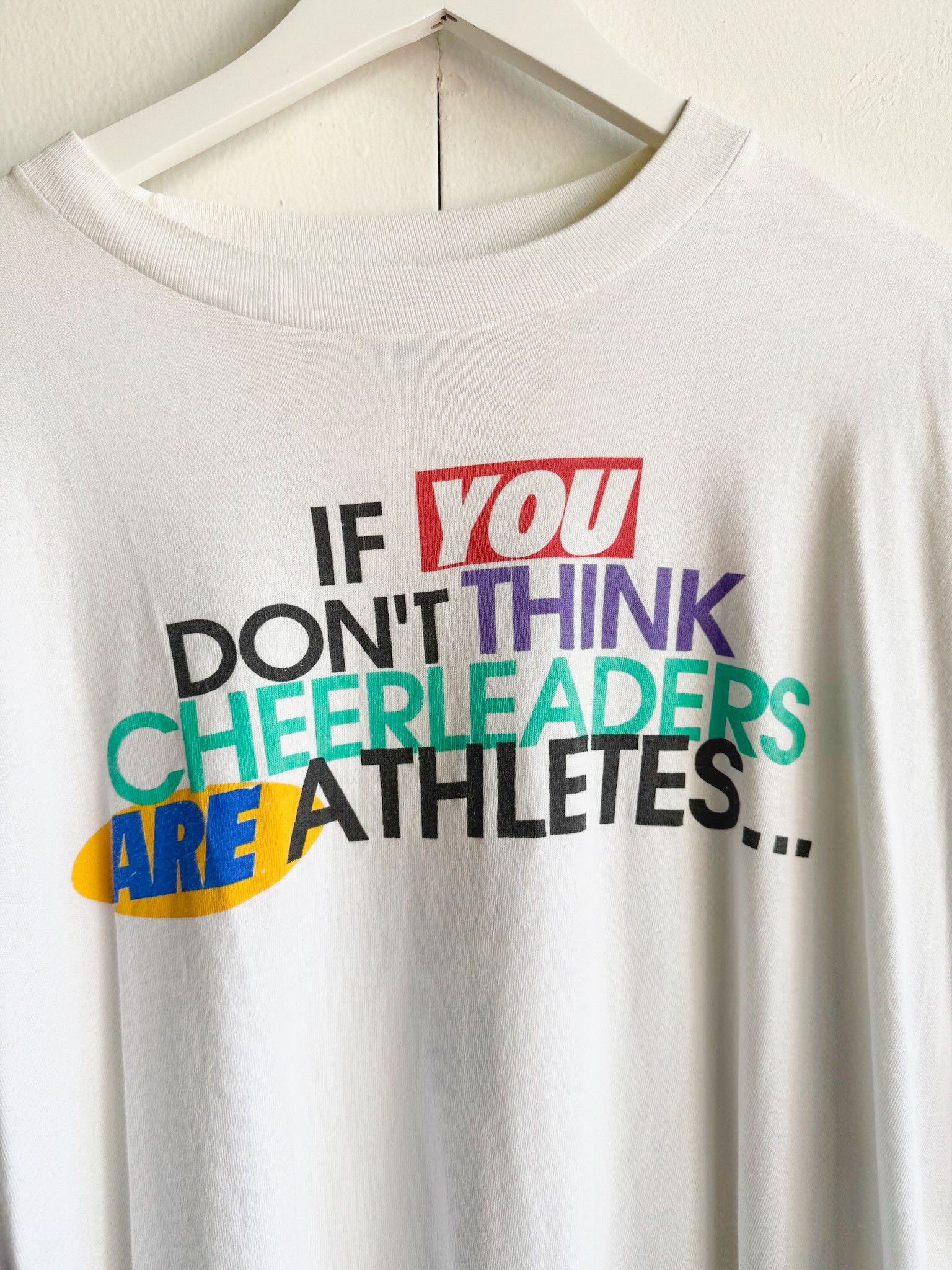 Vintage 90s Cheerleader Tee Size US XL / EU 56 / 4 - 3 Thumbnail