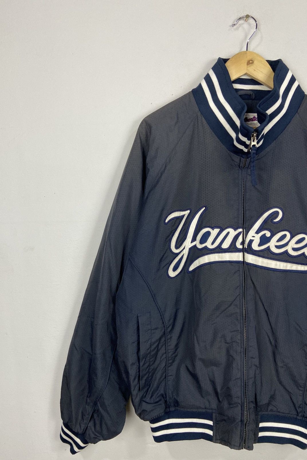 New York Yankees × Vintage VINTAGE YANKEES NY BASEBALL JACKET Size US L / EU 52-54 / 3 - 3 Thumbnail