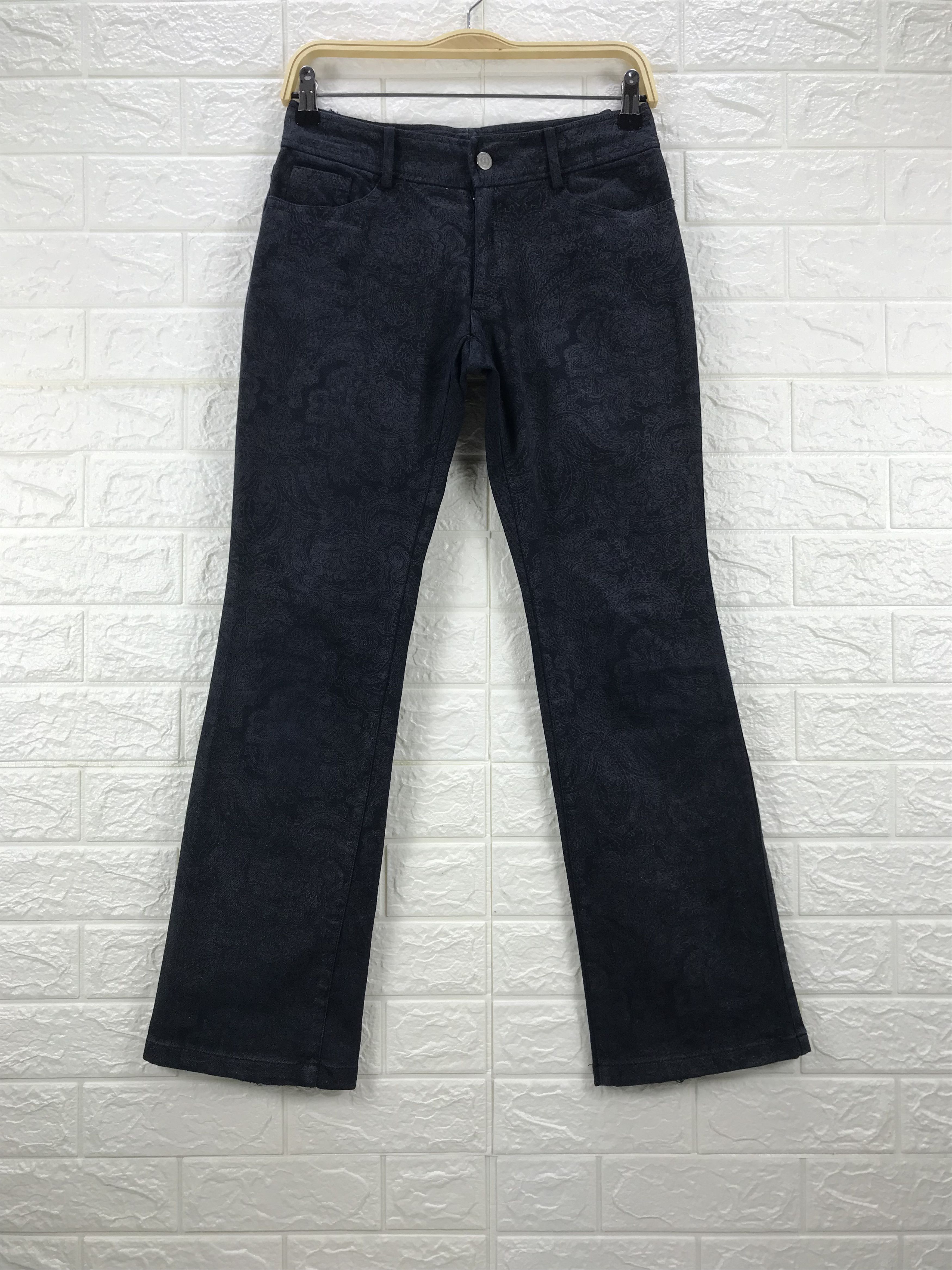 Tornado Mart Vintage Tornado Mart Damask Flare Pants Size US 28 / EU 44 - 1 Thumbnail
