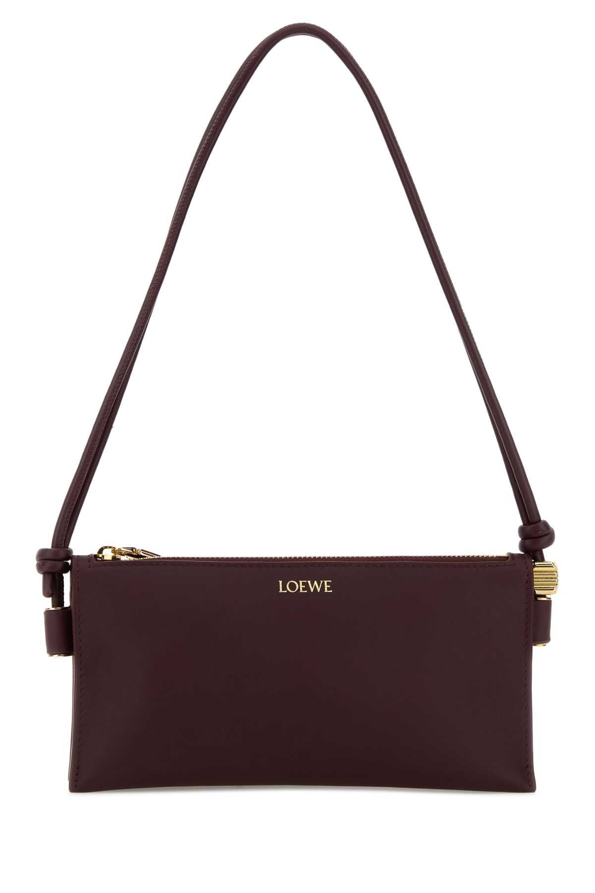 Loewe Aubergine Leather Joya Shoulder Bag Size ONE SIZE - 1 Thumbnail