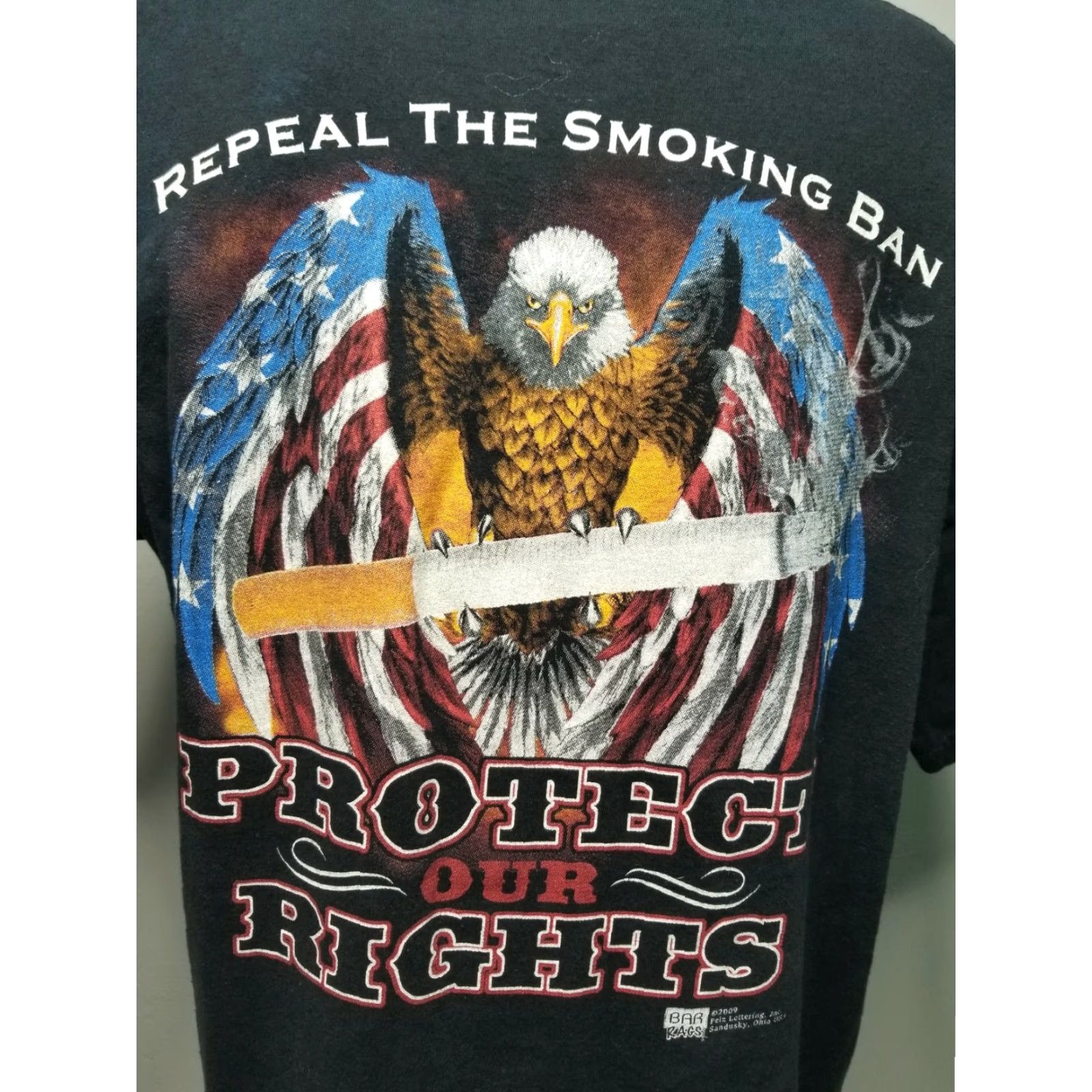 Doublet Pocket T Shirt XL Repeal The Smoking Ban FL Double Sided Distressed Retro Mens Size US XL / EU 56 / 4 - 6 Thumbnail