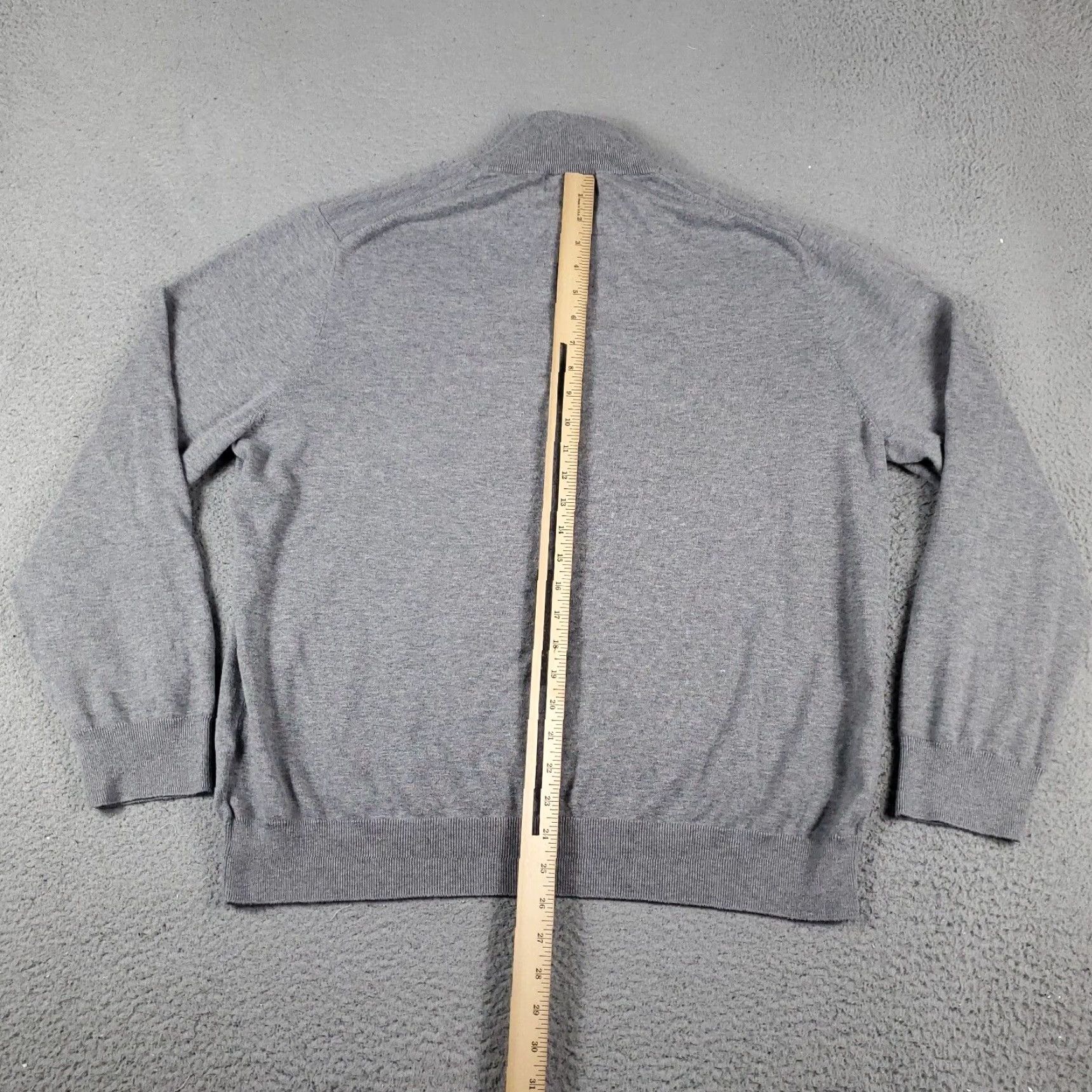 Brooks Brothers Brooks Brothers Mens Extra Large XL Gray 1/4 Zip Pullover Sweater Size US XL / EU 56 / 4 - 6 Thumbnail