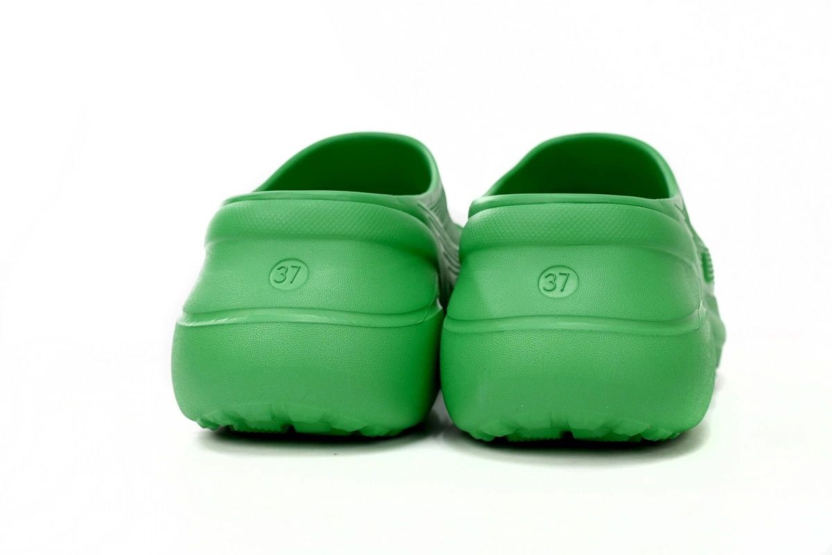 Balenciaga × Crocs o1in1g0824 Pool Crocs™ Slide Sandals in Green Size US 11 / EU 44 - 3 Thumbnail