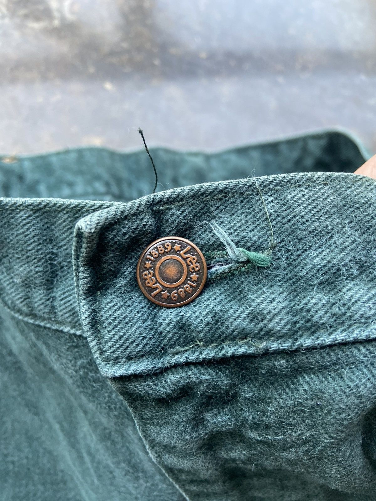 Lee Crazy Vintage Baggy 90’s Forest Green Lee Jeans 36x30 Size US 36 / EU 52 - 5 Thumbnail