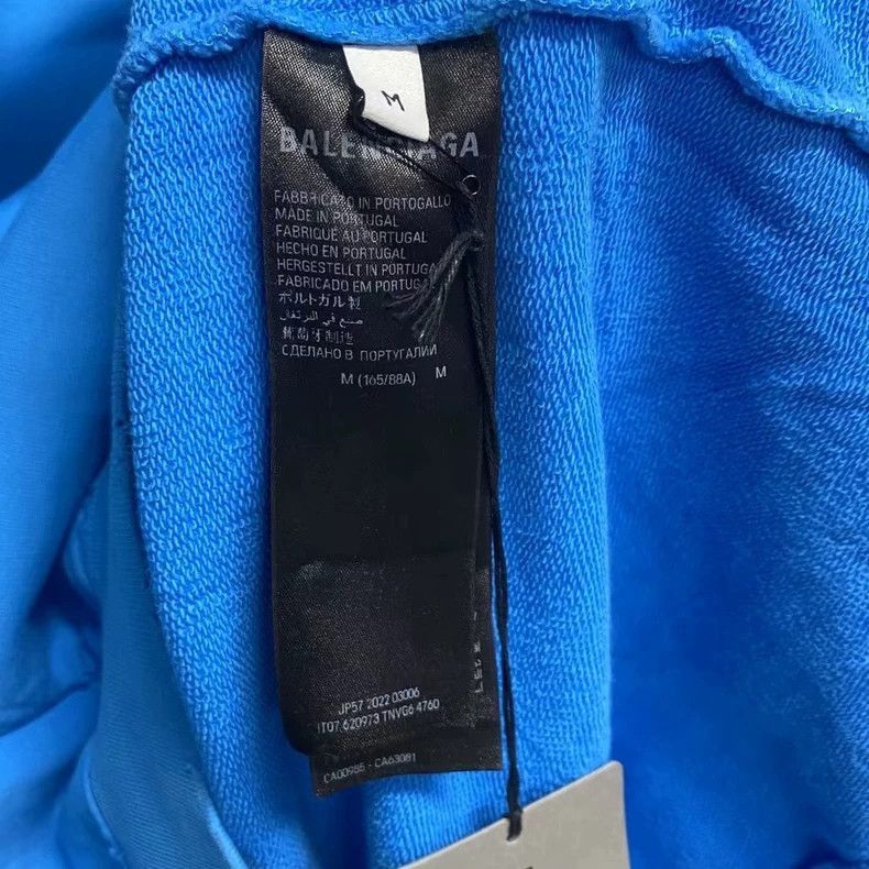 Balenciaga Balenciaga Balenciaga Blue Logo Print Hoodie-2506 Size US M / EU 48-50 / 2 - 5 Thumbnail