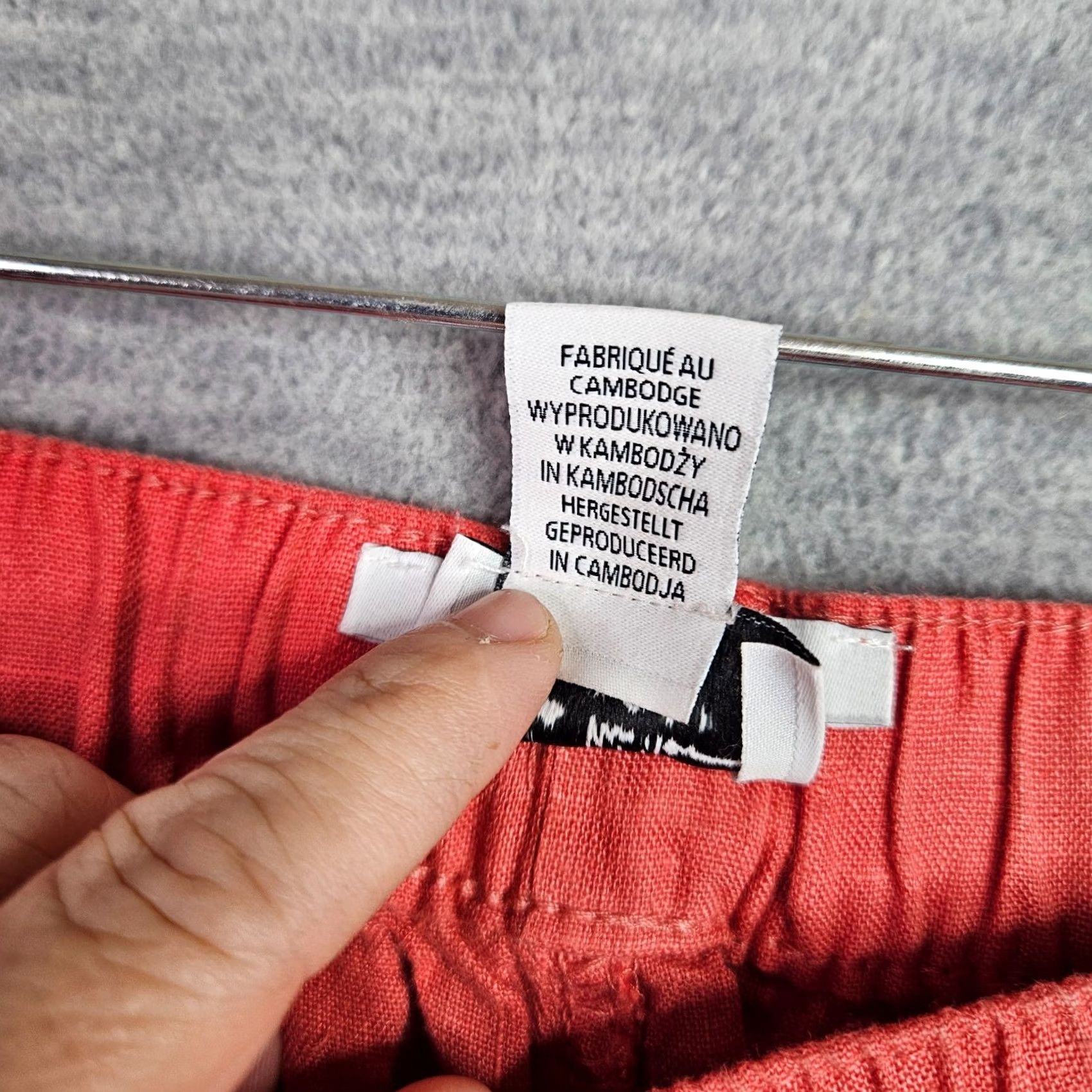 Nicole Miller Nicole Miller Womens XL Coral Linen Cargo Jogger Pants Drawstring Waist Cargo Linen Pants Womens XL Coral Orange 100% Linen Casual Pants Womens XL Size 40" / US 18 - 7 Thumbnail