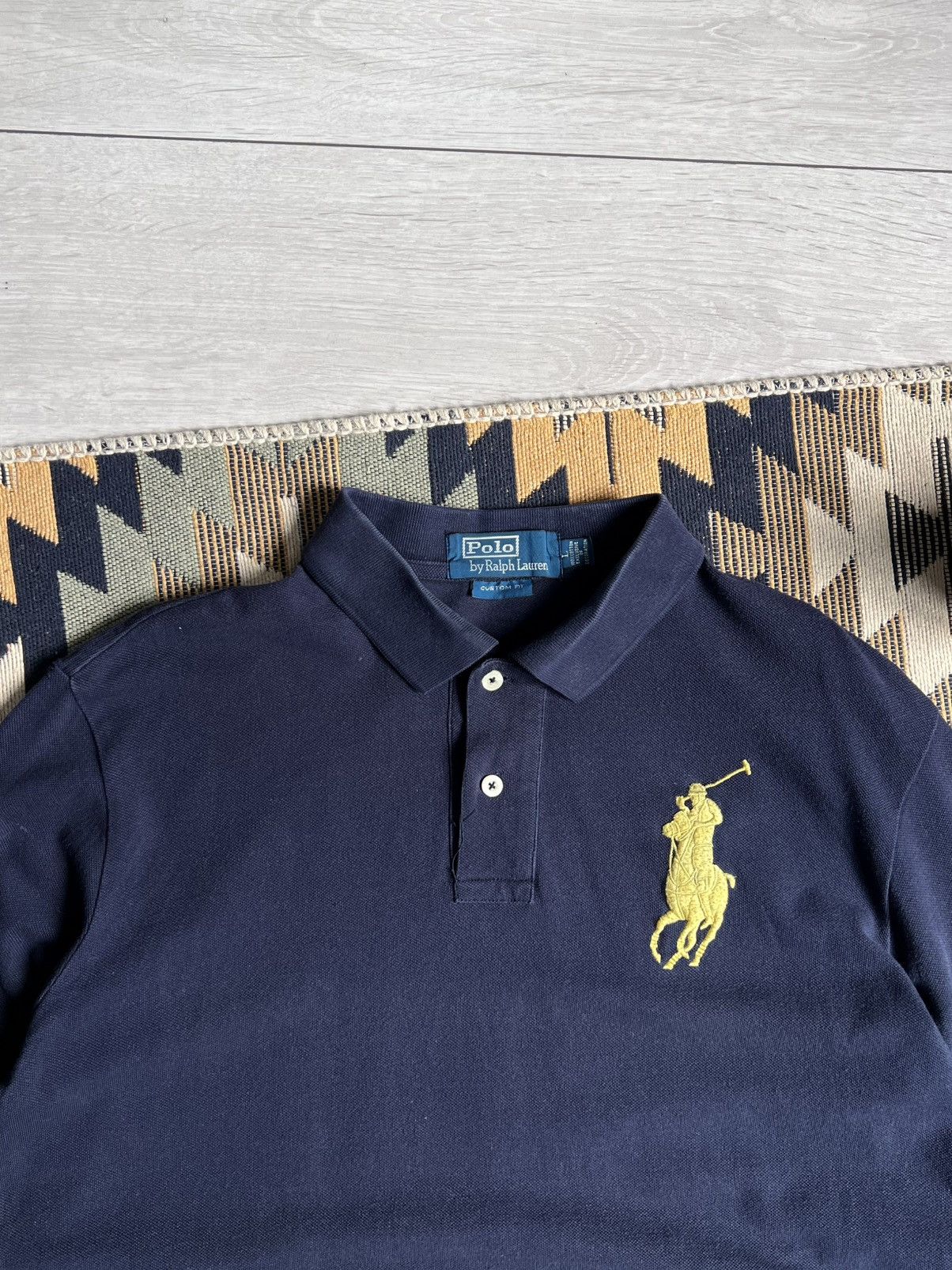 Polo Ralph Lauren × Vintage Vintage 90’s Polo Ralph Lauren Rugby Shirt Long sleeve Size US L / EU 52-54 / 3 - 4 Thumbnail