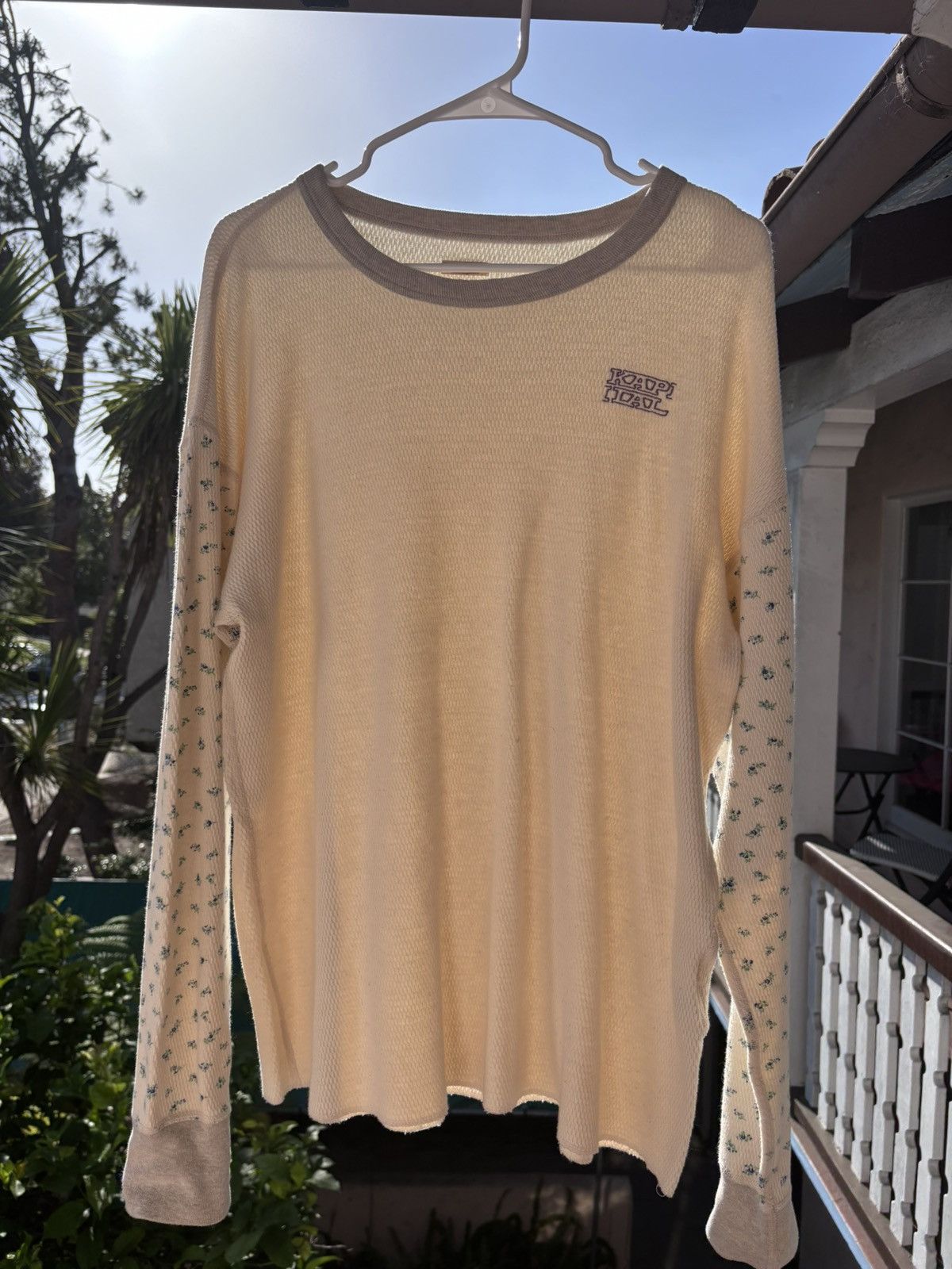 Kapital Kapital 2tone Waffle Flower Long Sleeve T shirt Size US M / EU 48-50 / 2 - 1 Thumbnail