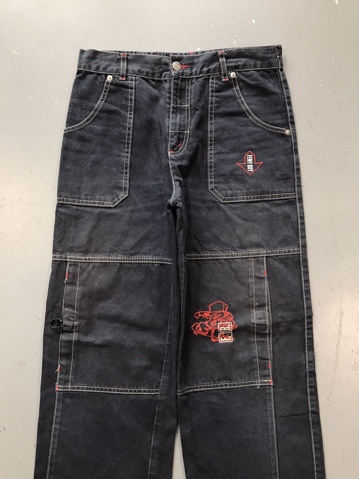 Vintage Vintage faded Femy boy urban squad crazy boy cargo denim Size US 30 / EU 46 - 4 Thumbnail