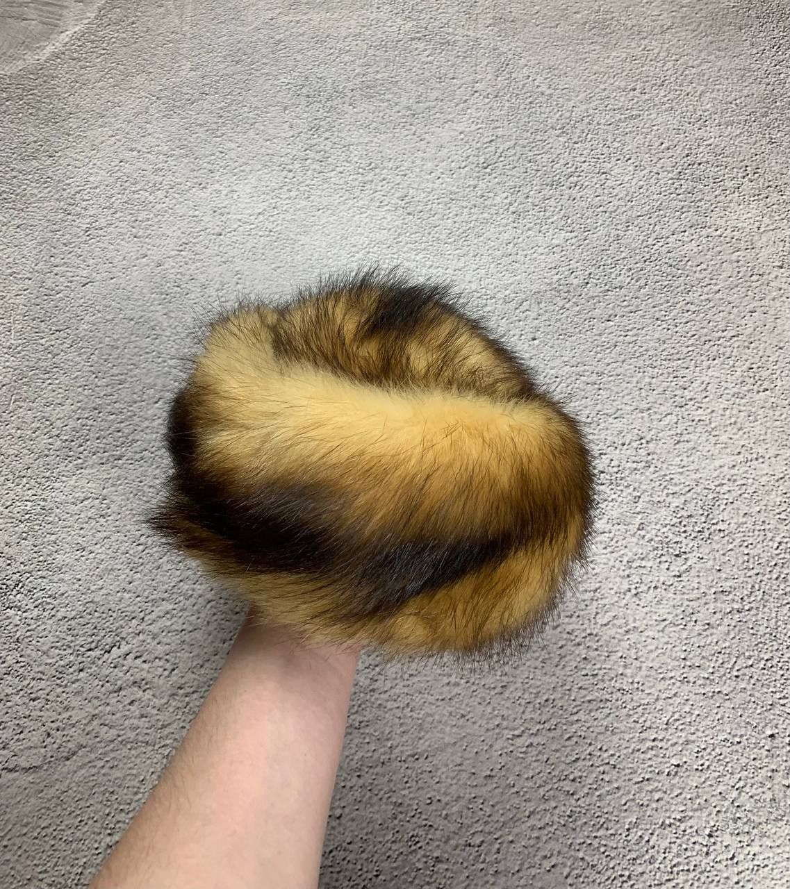 Pre-owned Avant Garde X If Six Was Nine Crazy Fur Fuzzy & Faux Hats Ushanka Opium Style In Beige Fur