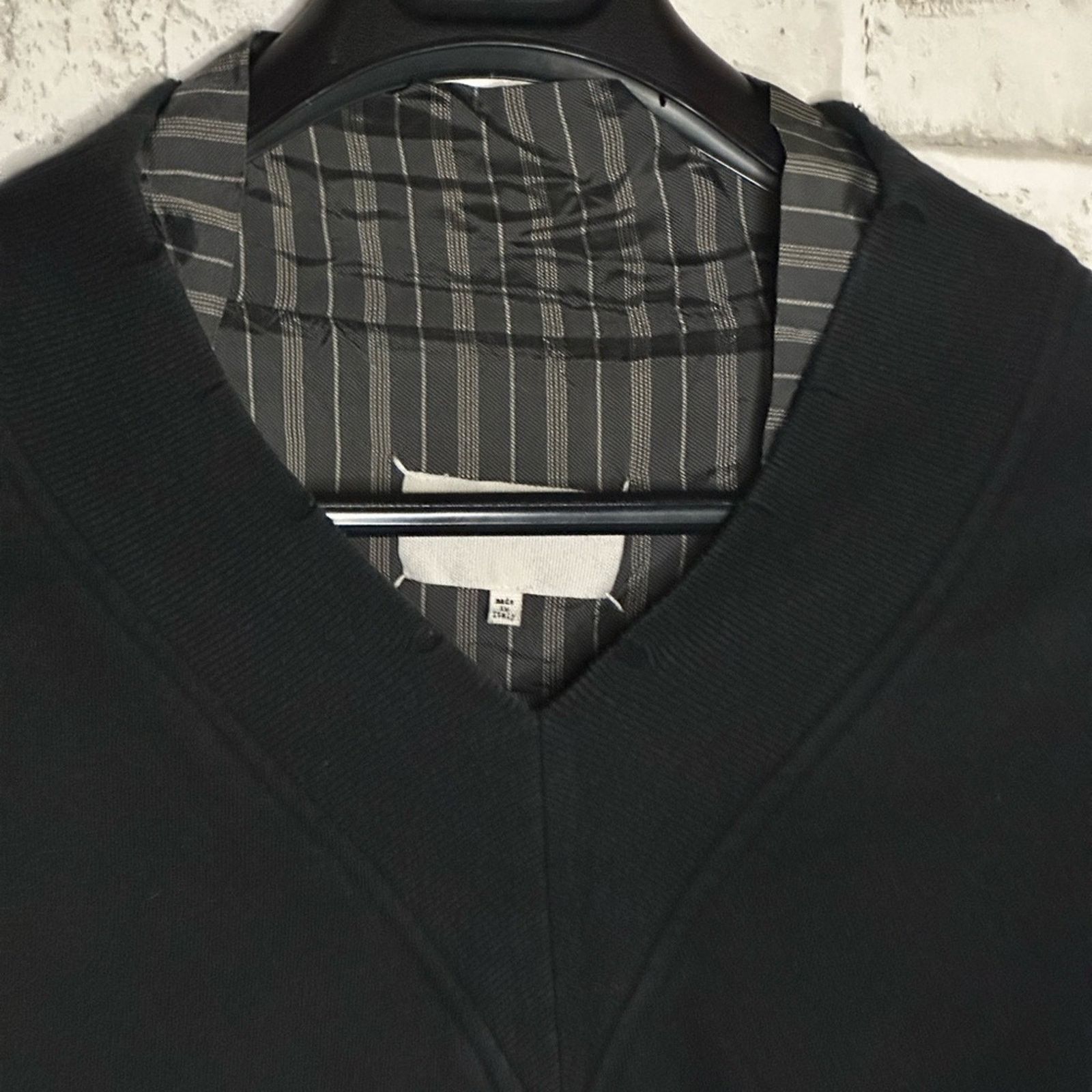 Maison Margiela MMM Layer Destroyed Sweatshirt IT 50 LG Cotton Viscose Size US L / EU 52-54 / 3 - 6 Thumbnail