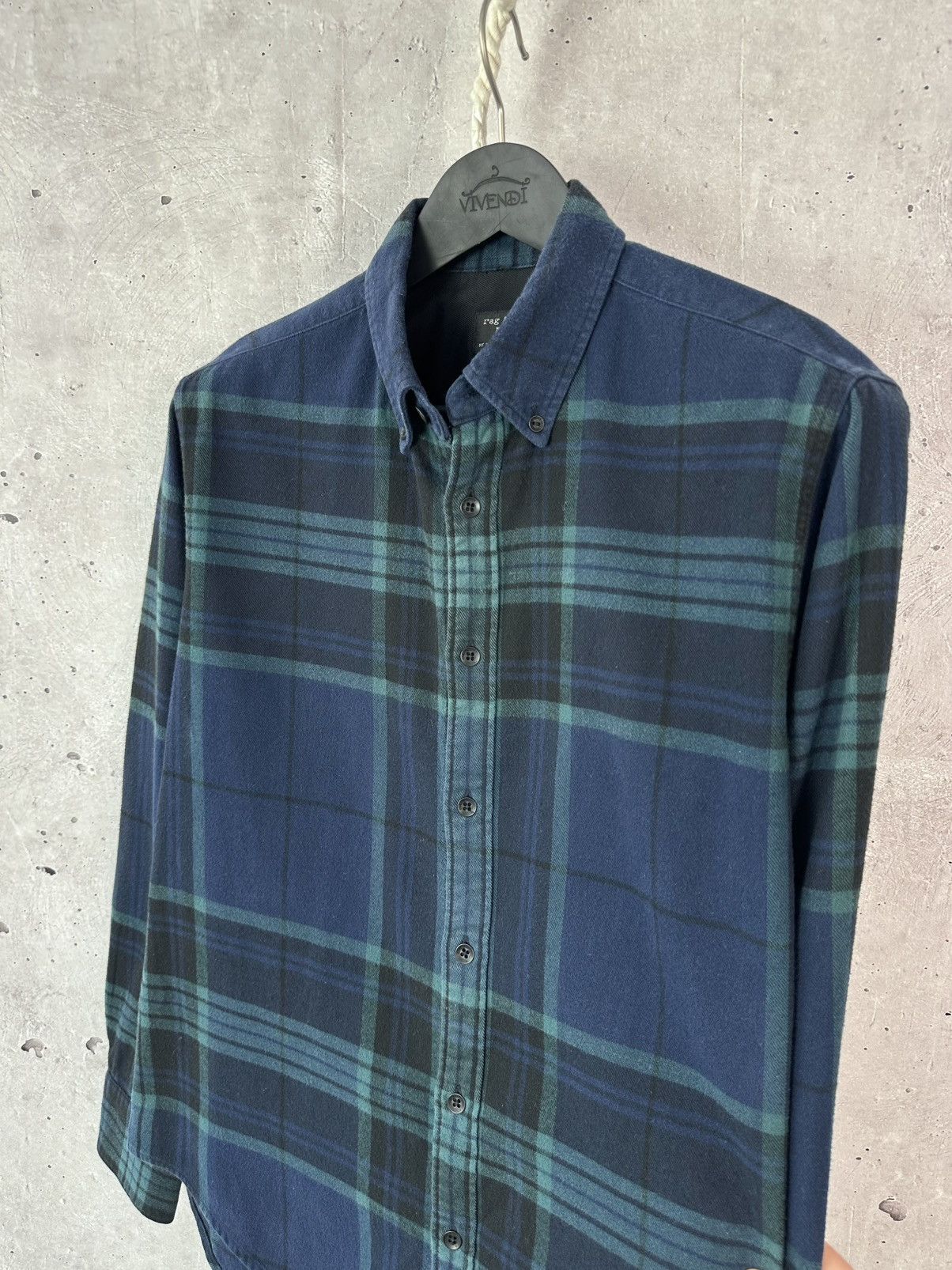 Rag & Bone × Vintage Rag & Bone Flanell Check Cotton Long Sleeve Shirt Size US S / EU 44-46 / 1 - 5 Thumbnail