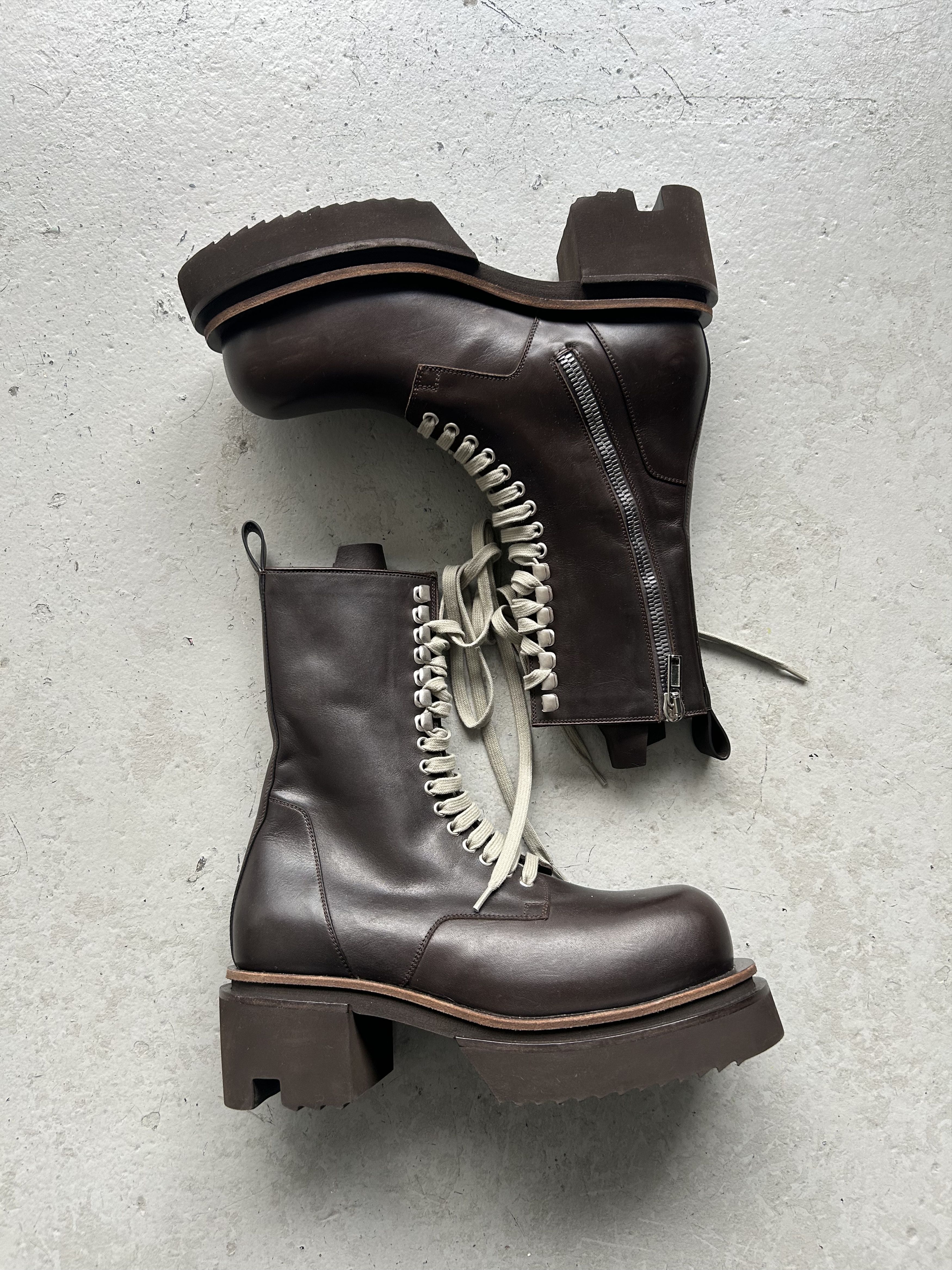 Rick Owens Rick Owens Lace Up Brown Bogan Size US 8 / EU 41 - 1 Thumbnail