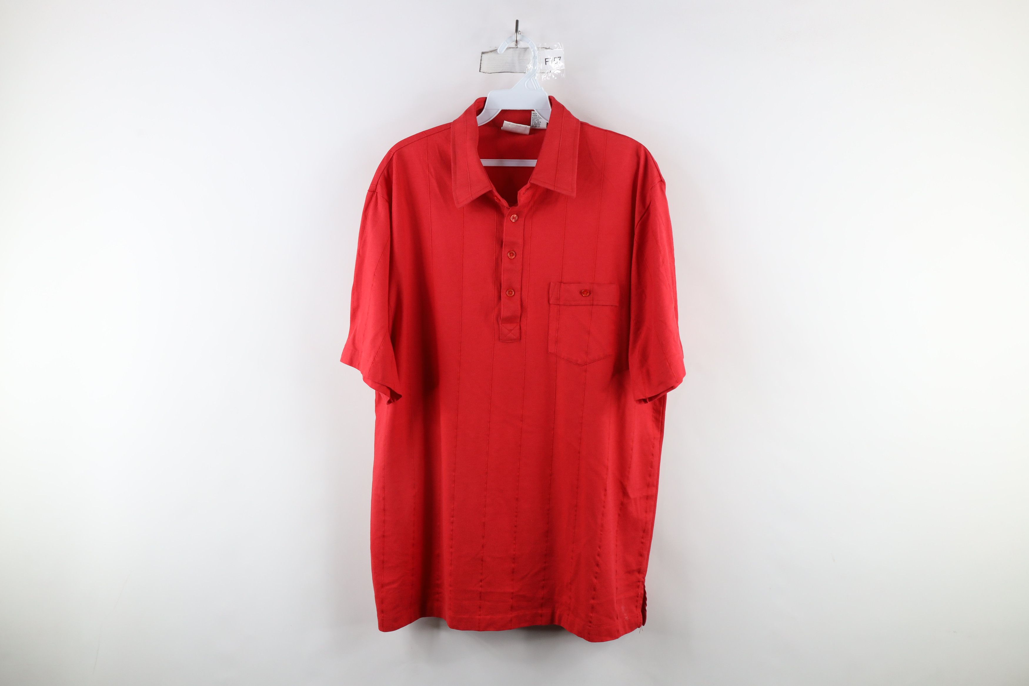 Vintage Vintage 90s Streetwear Short Sleeve Collared Polo Shirt Size US XL / EU 56 / 4 - 1 Thumbnail