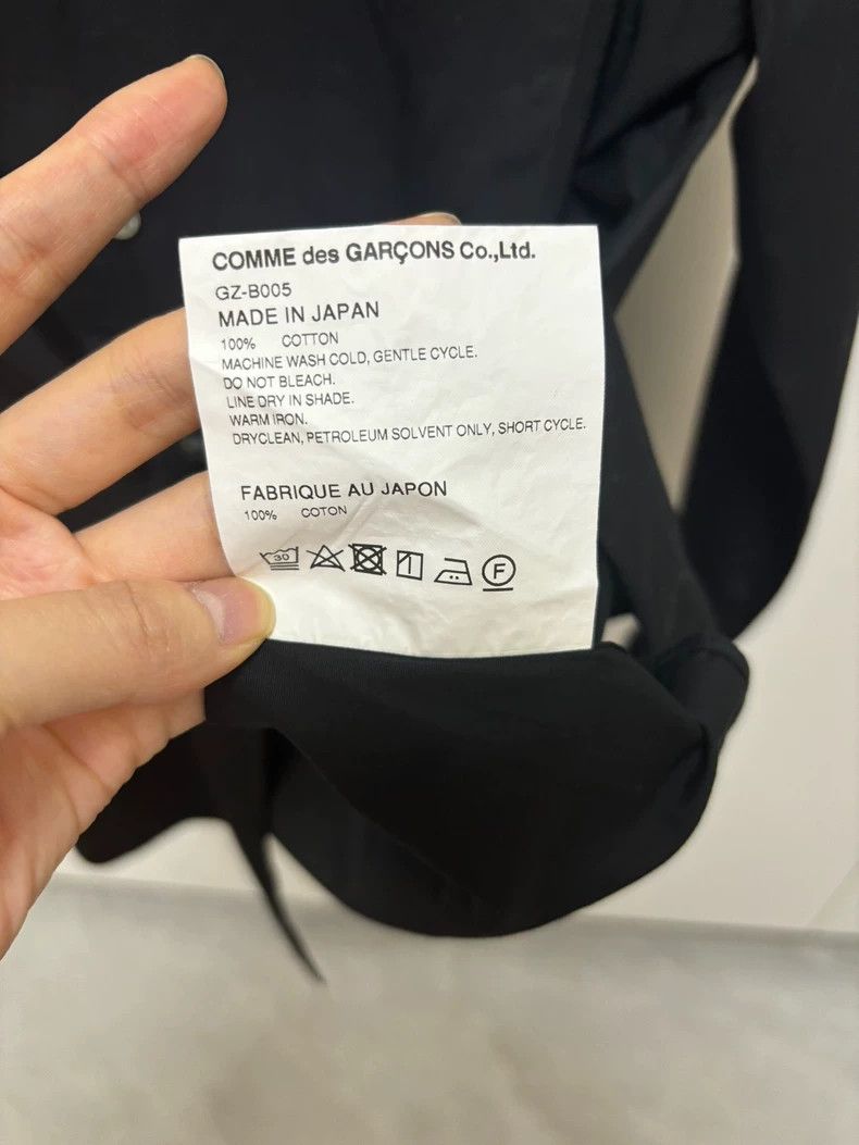 Comme des Garcons Comme Des Garcons Black long sleeved shirt 2504-Nextarrow Size S / US 4 / IT 40 - 4 Thumbnail