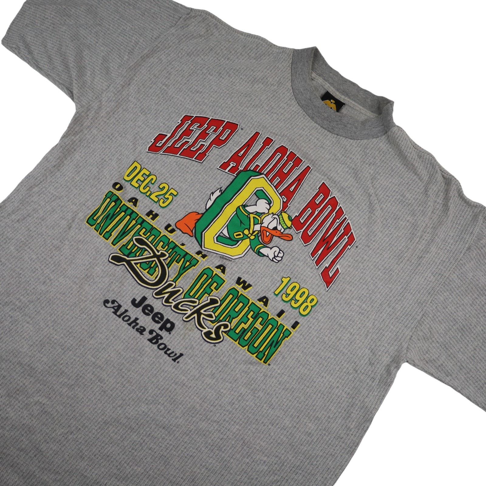 NCAA × Vintage Vintage 1998 University of Oregon Aloha Bowl Graphic T Shirt Size US XXL / EU 58 / 5 - 2 Thumbnail
