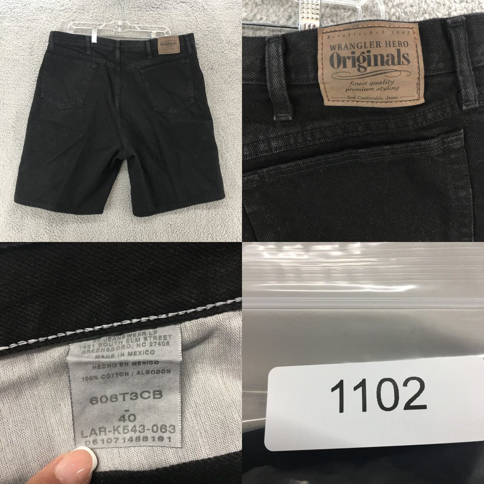 Wrangler Wrangler Chino Shorts Mens 40 Black Flat Front Mid Rise Zip Casual Size US 40 / EU 56 - 8 Thumbnail