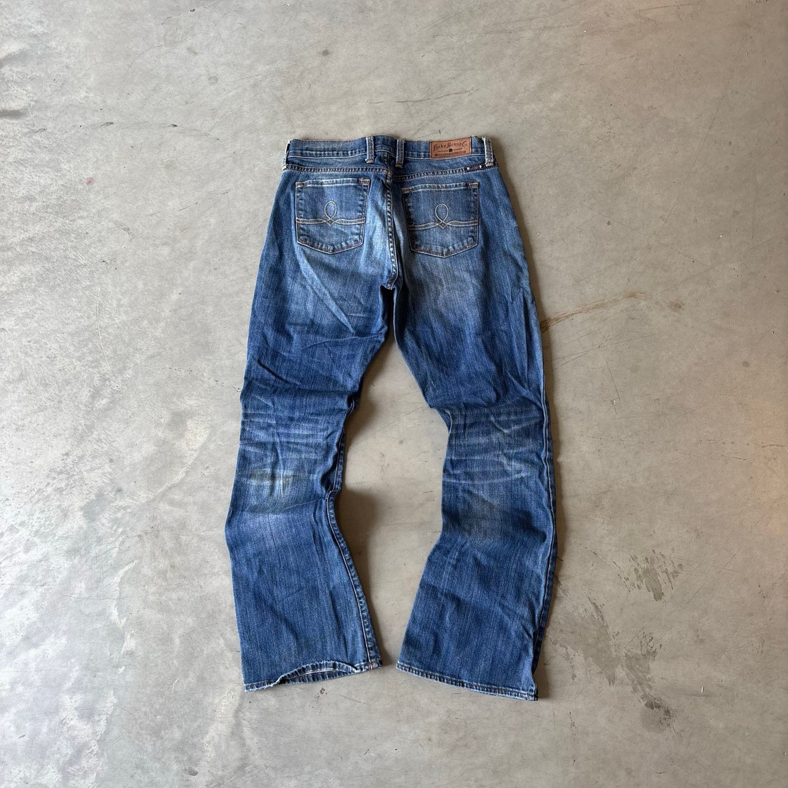 Vintage vintage faded washed bootcut flared jeans Size US 30 / EU 46 - 5 Thumbnail