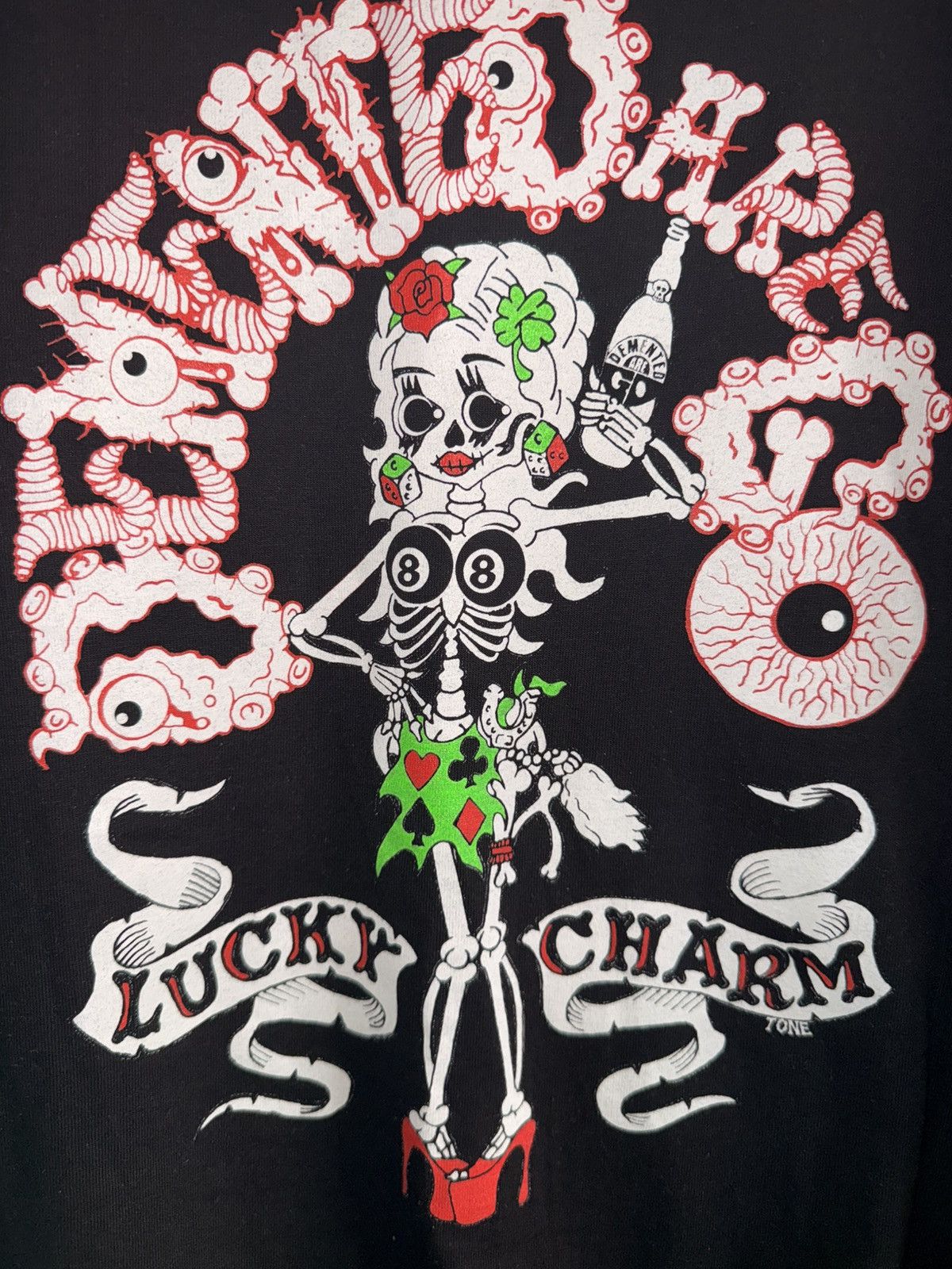 Other Demented Are Go T-Shirt XL Psychobilly Punk Rock Lucky Charm Size US XL / EU 56 / 4 - 1 Thumbnail