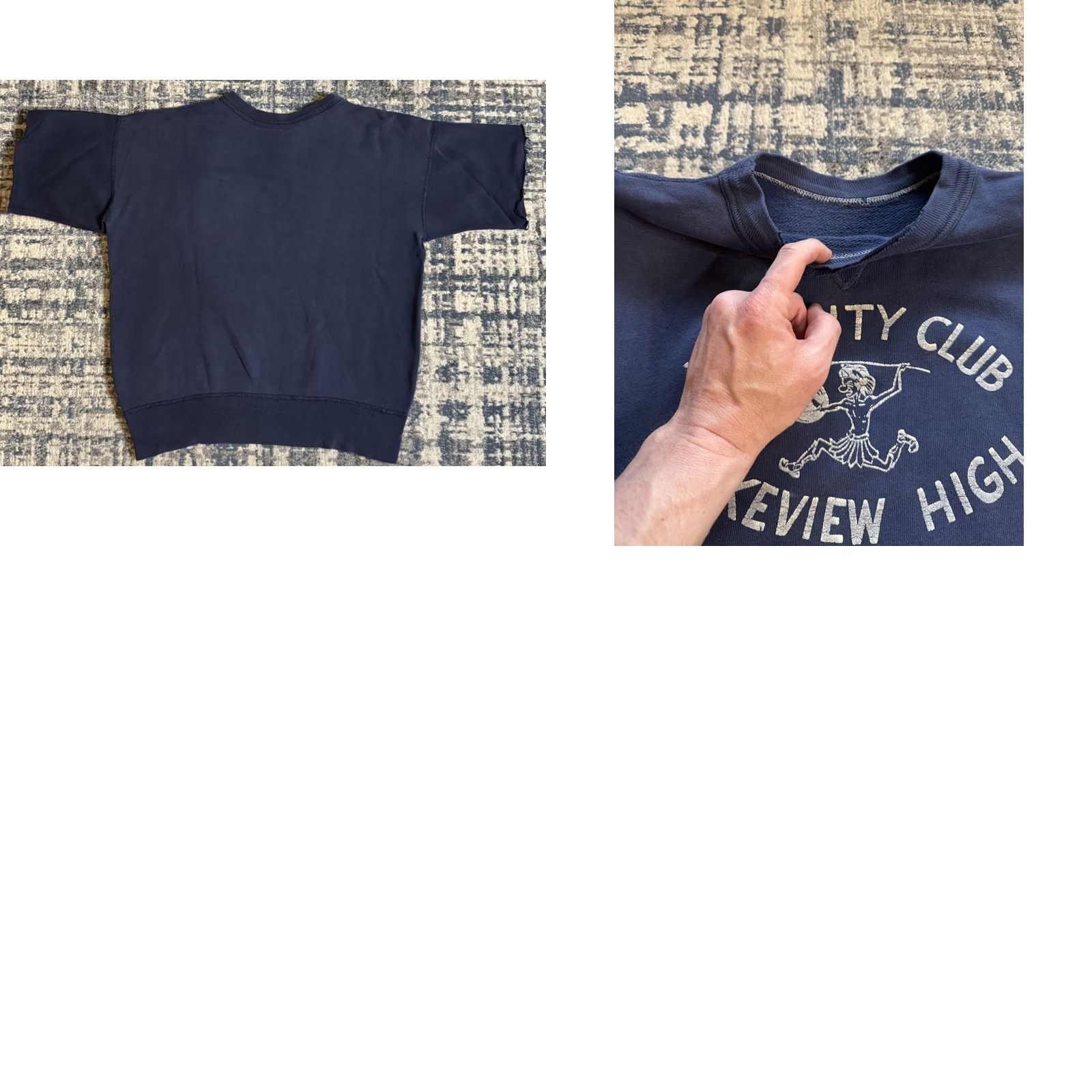 Vintage VINTAGE Varsity Club Lakeview High Sweatshirt Sz XL Single V 1950s 50s USA Size US XL / EU 56 / 4 - 8 Thumbnail