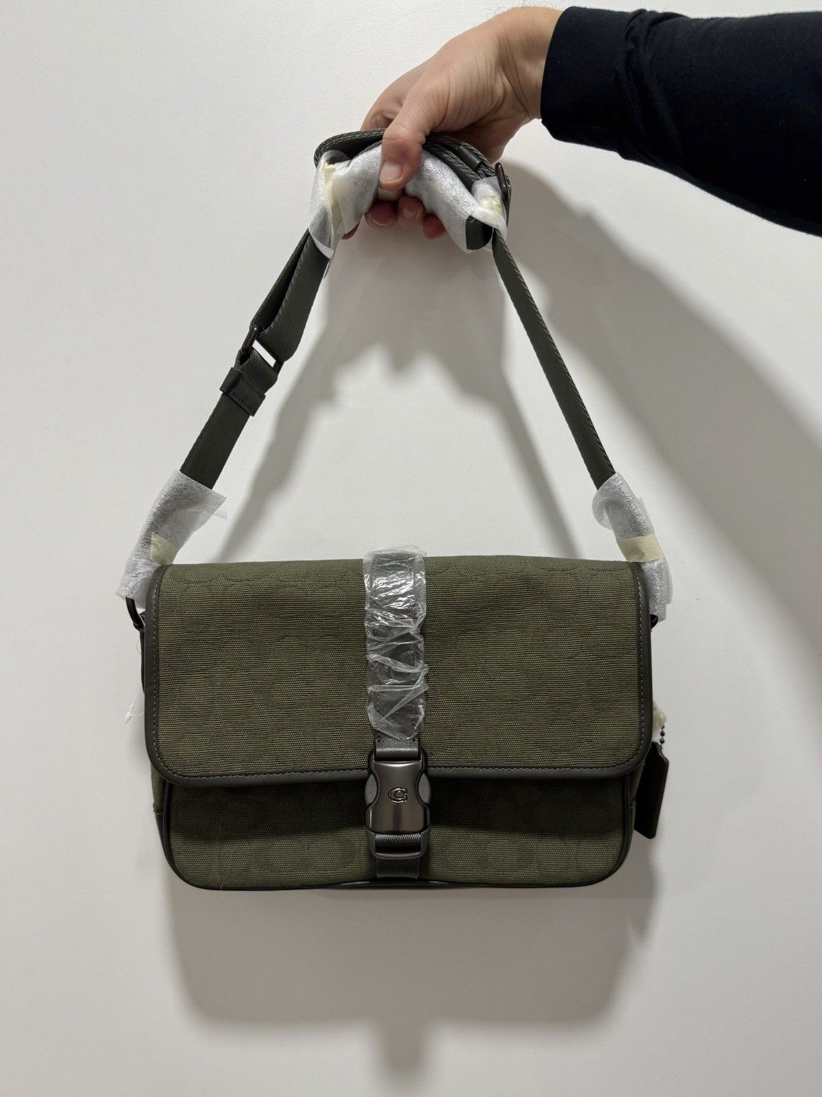 Coach Coach League Messenger Bag Monogram Canvas Jacquard Unisex Size ONE SIZE - 1 Thumbnail