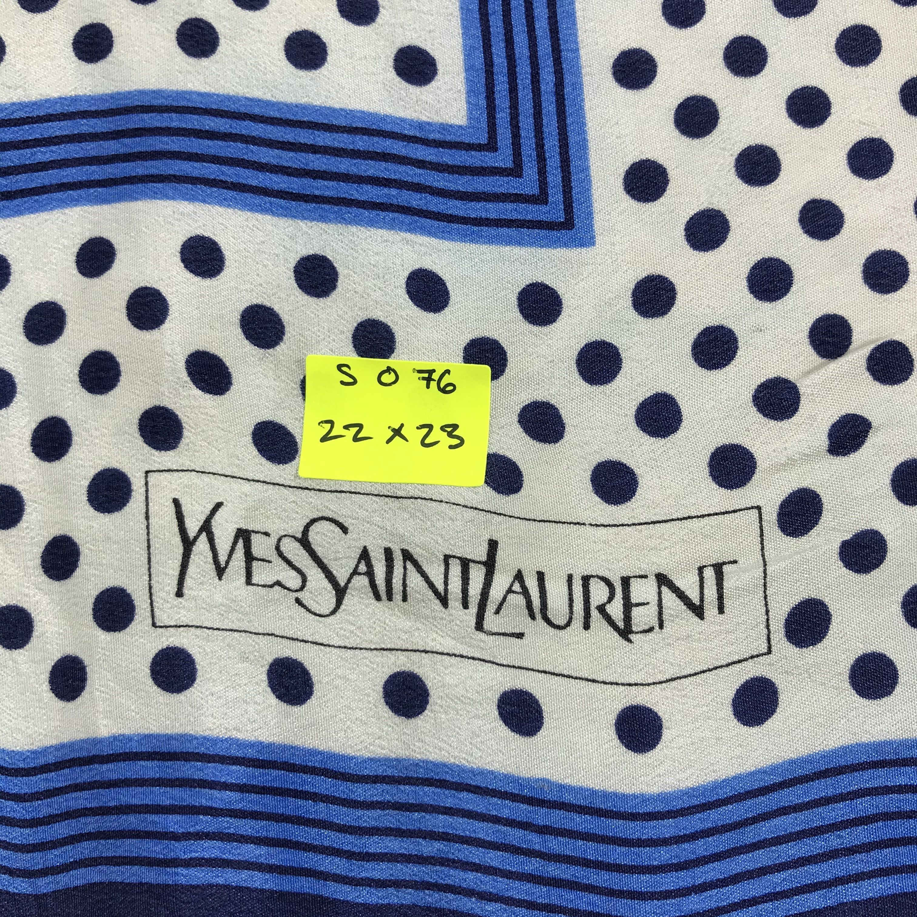 Vintage × Yves Saint Laurent Yves Saint Laurent Bandana / Handkerchief /Neckerchief -S076 Size ONE SIZE - 5 Thumbnail