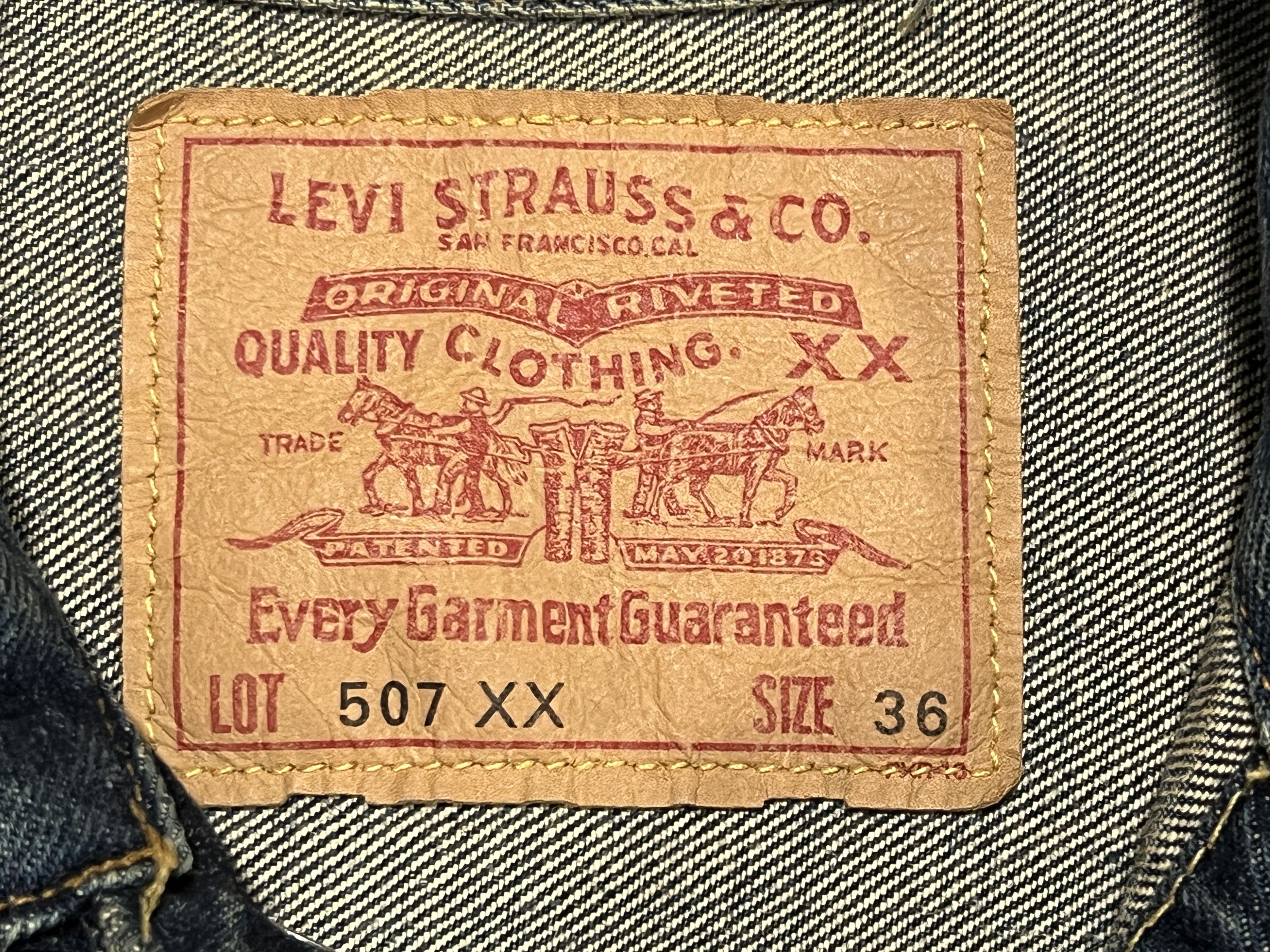 Levi's Levis 507XX Made in Valencia USA Type 2 Denim Jacket LVC Size US S / EU 44-46 / 1 - 4 Thumbnail