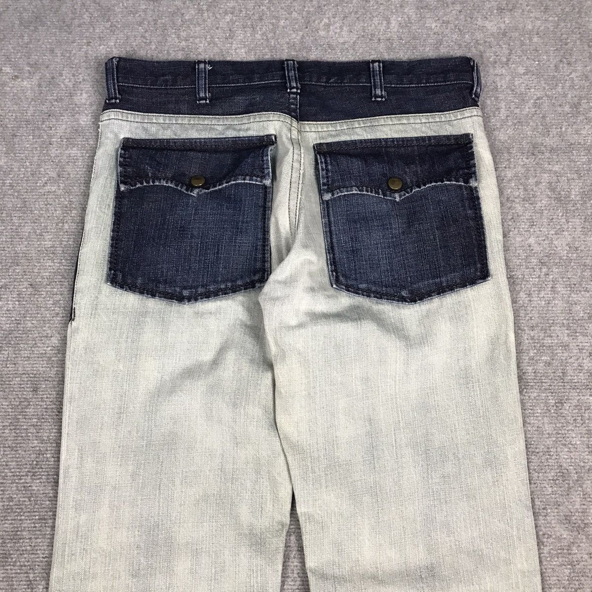 Number (N)ine NUMBER NIME LIGHT DENIM BUSHPANTS DISTRESS JEANS Size US 30 / EU 46 - 9 Thumbnail