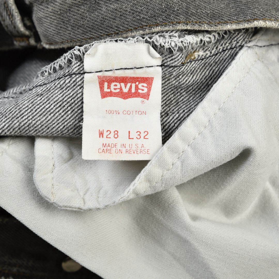 Levi's × Levi's Vintage Clothing × Vintage LEVIS 501 VINTAGE DENIM JEANS BLACK GREY MADE IN USA Size US 28 / EU 44 - 4 Thumbnail