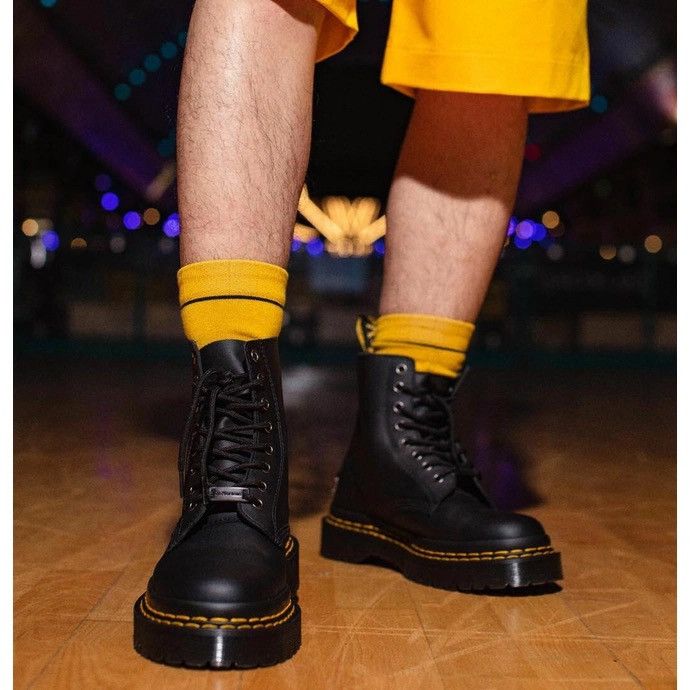 Dr. Martens RARE! Dr Martens 1460 Bex Double Stitch 8 Eye Boots, Black Size US 6 / IT 36 - 5 Thumbnail